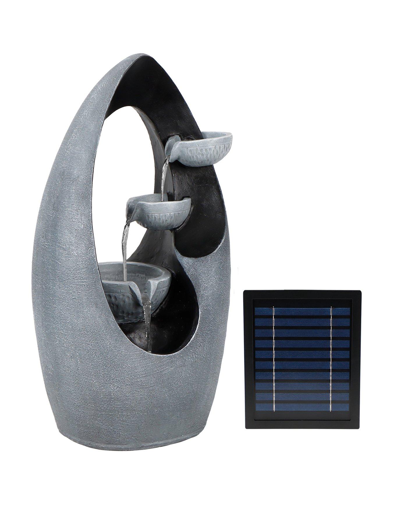 Image 2 of 7 of Streetwize Sculpted Waterfall Solar Fountain
