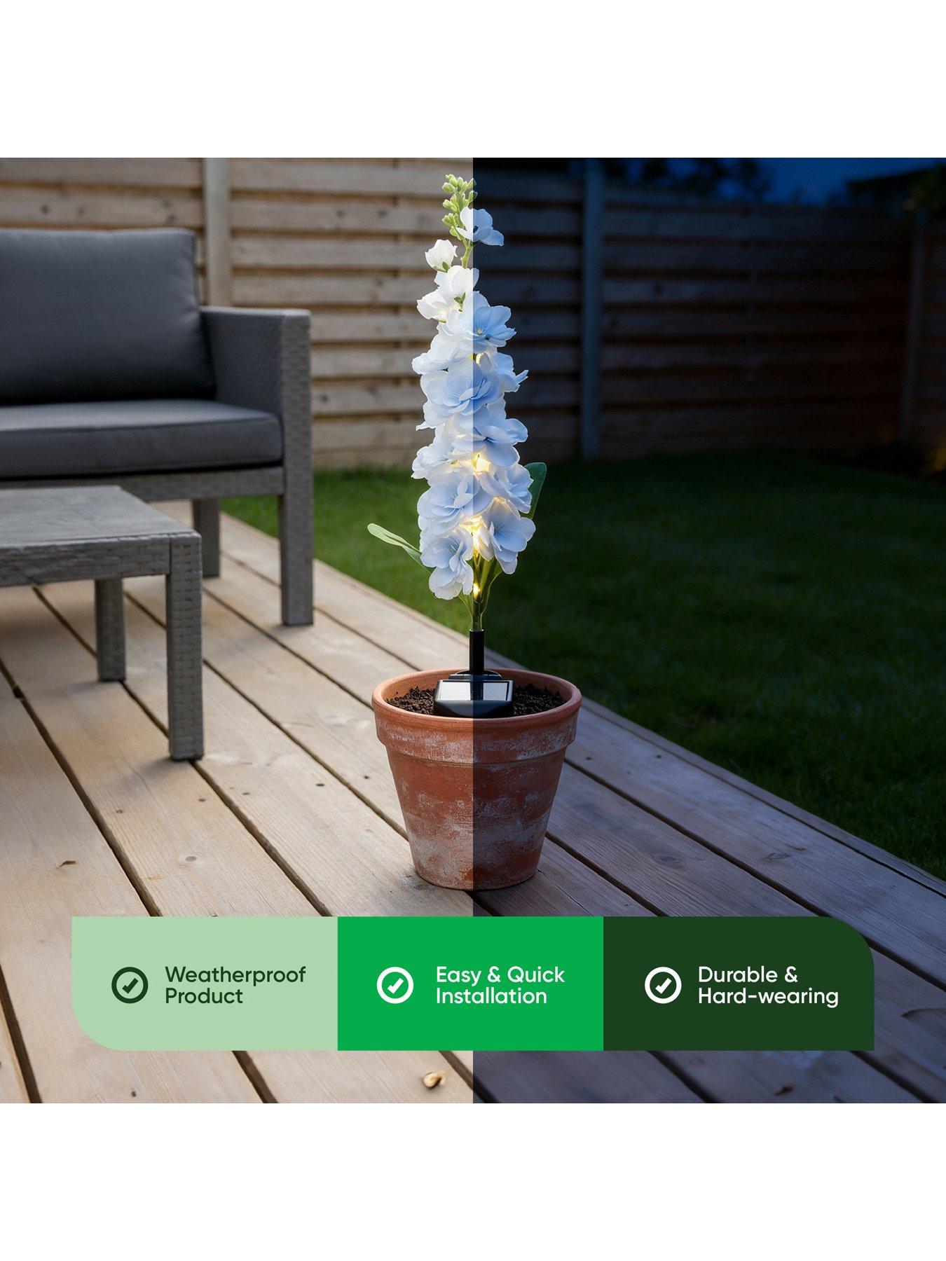 Image 4 of 7 of Streetwize Solar Delphinium Flowers Lights
