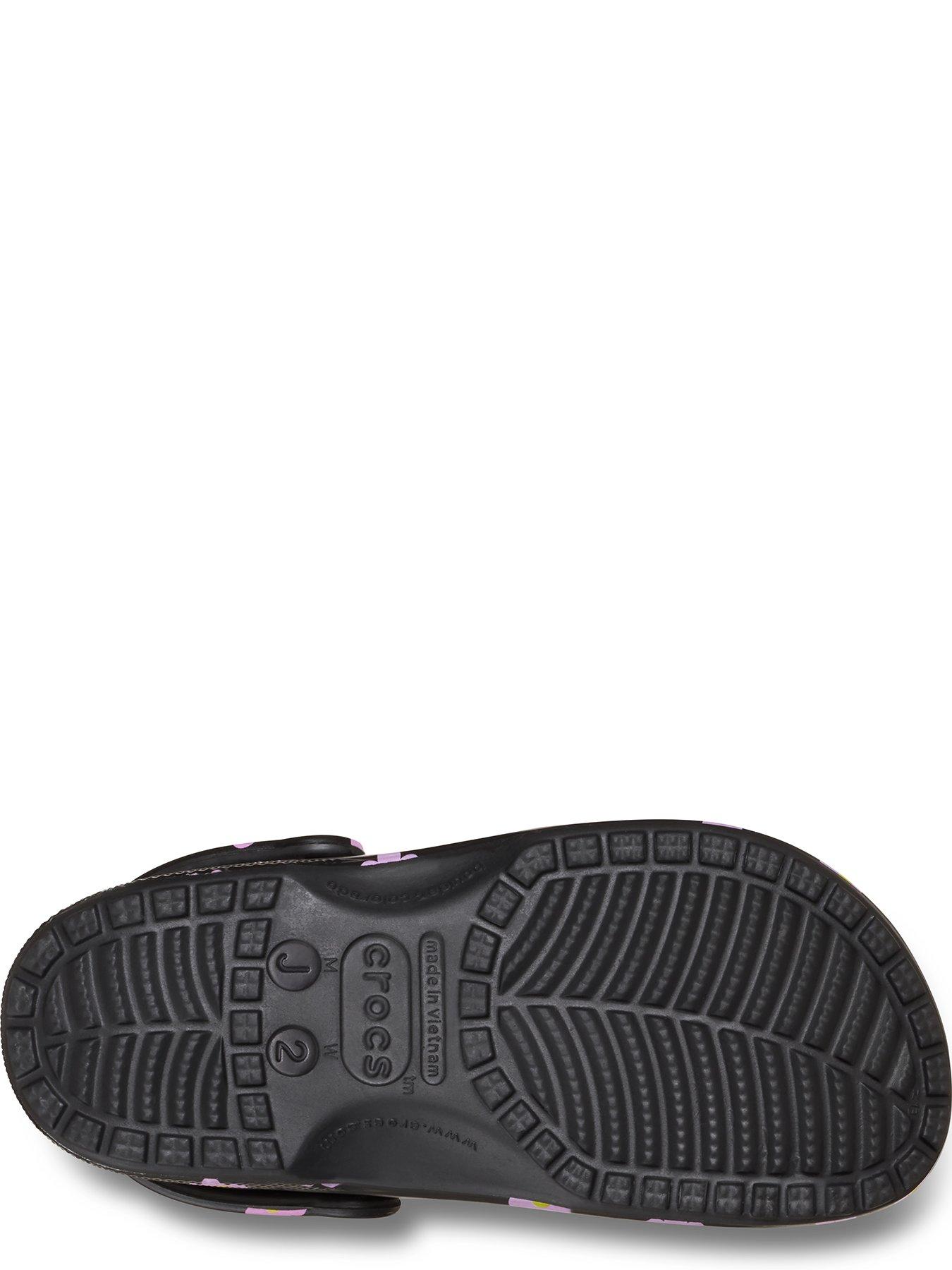Image 5 of 6 of Crocs Toddler Classic Flower Clog - Black
