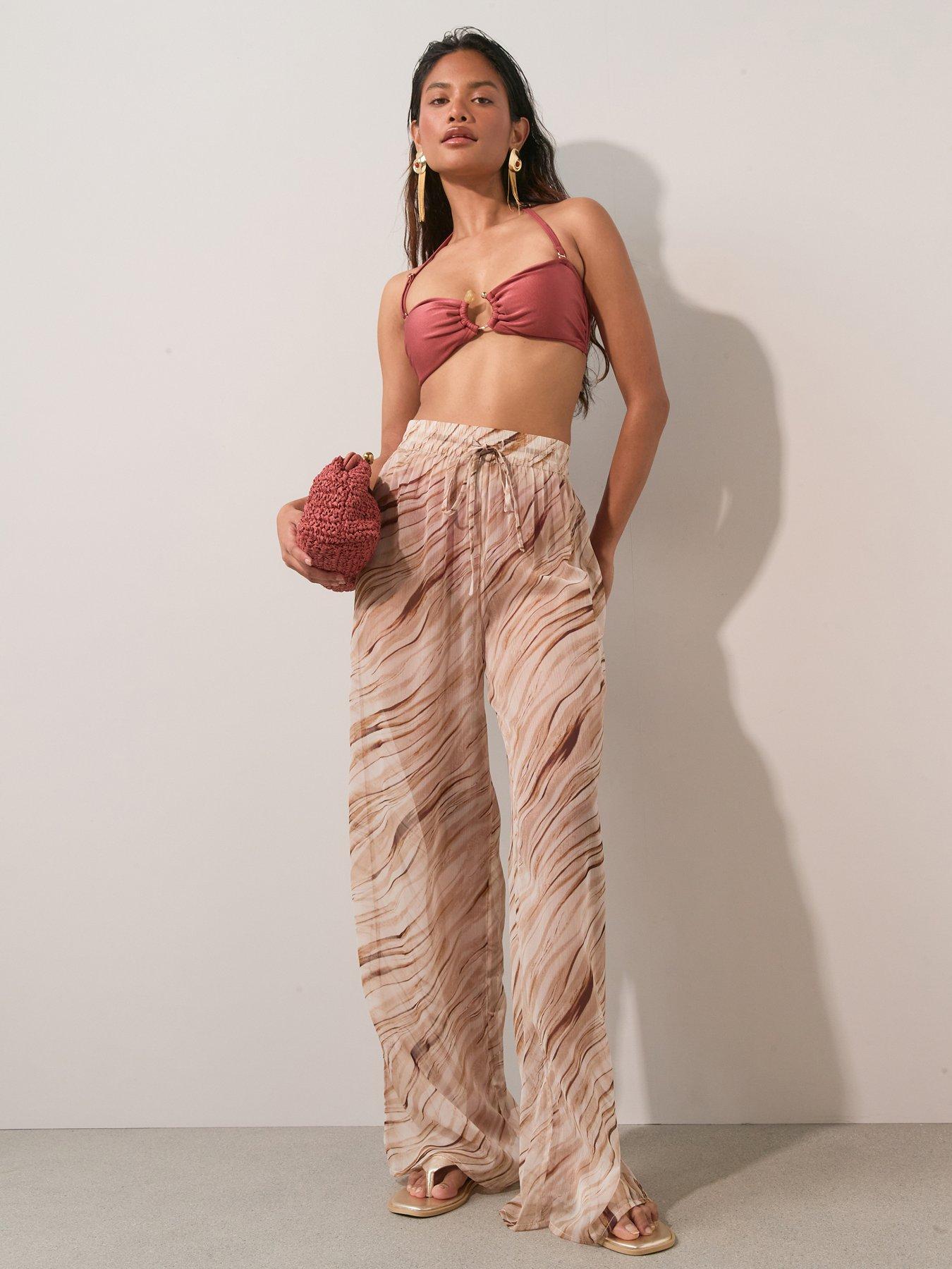 The Very Collection Sheer Beach Trousers - Multi
