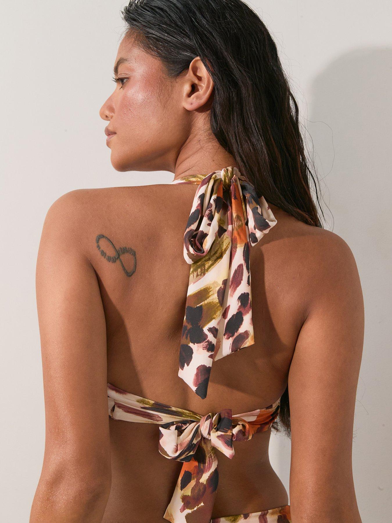 Image 2 of 6 of The Very Collection Mix And Match Padded Triangle Bikini Top - Multi