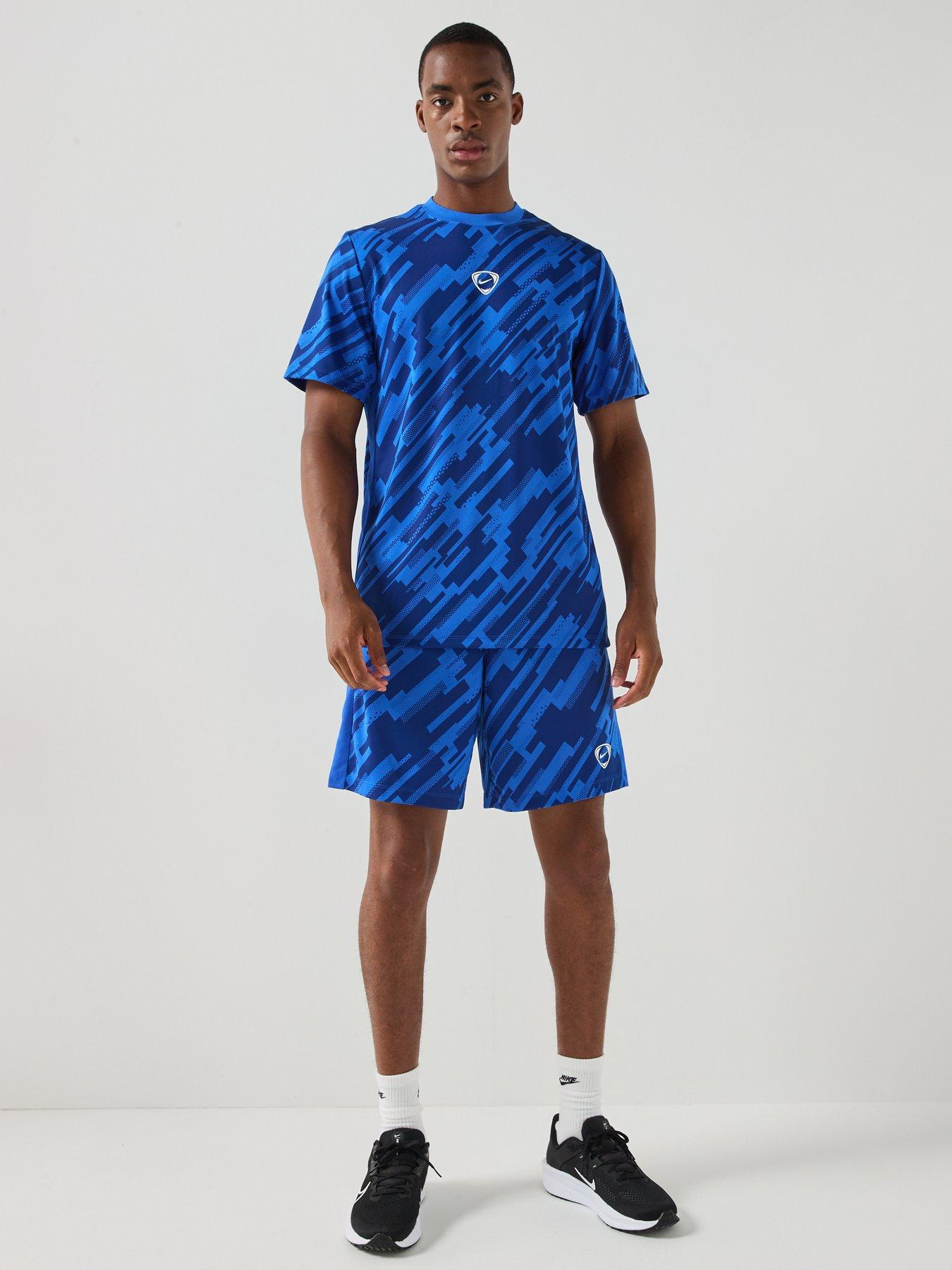 Image 3 of 5 of Nike Mens Dri-Fit Academy Short Sleeve Top - Blue