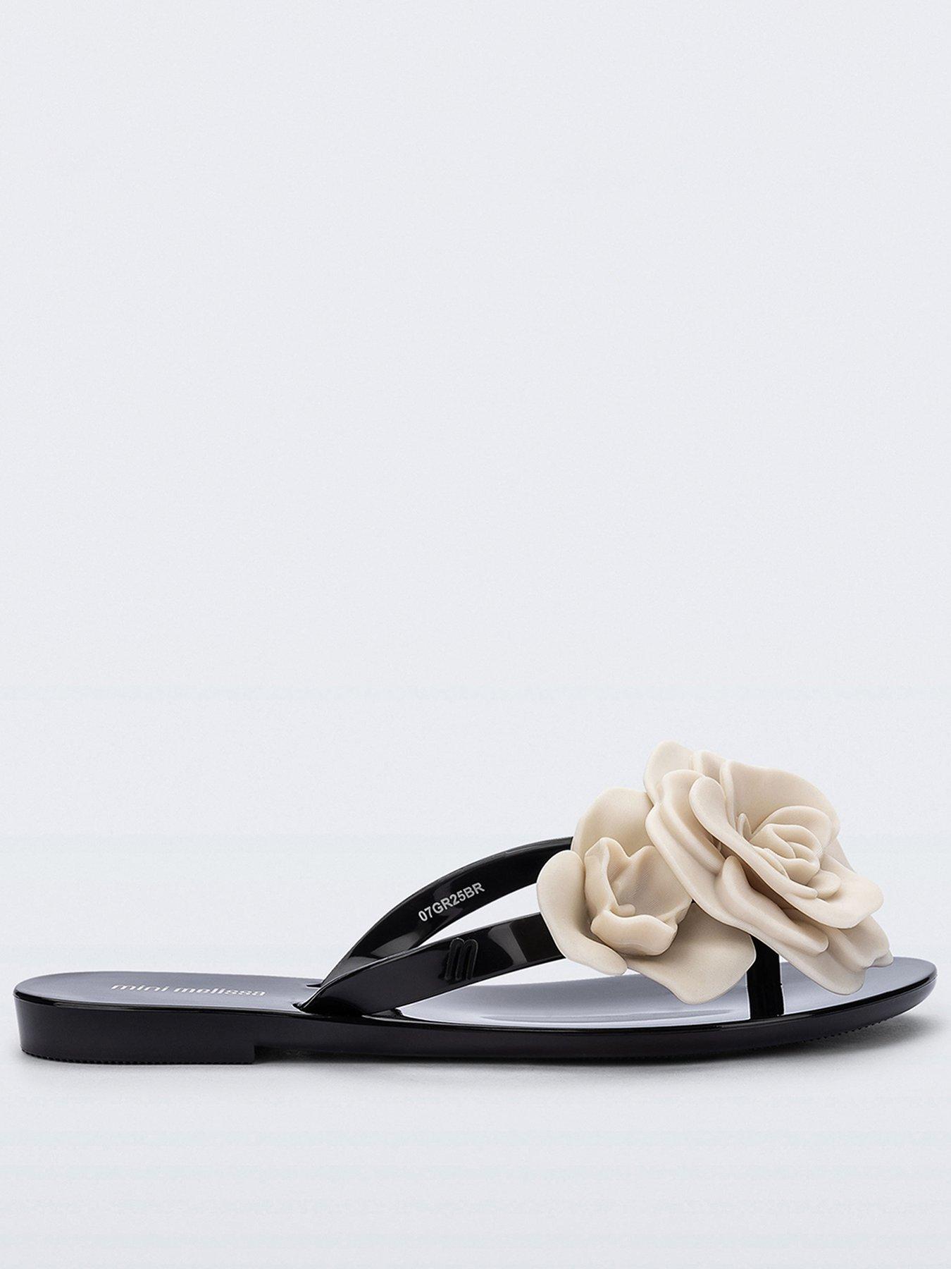  image of mini-melissa-harmonic-petals-jelly-sandals-multi