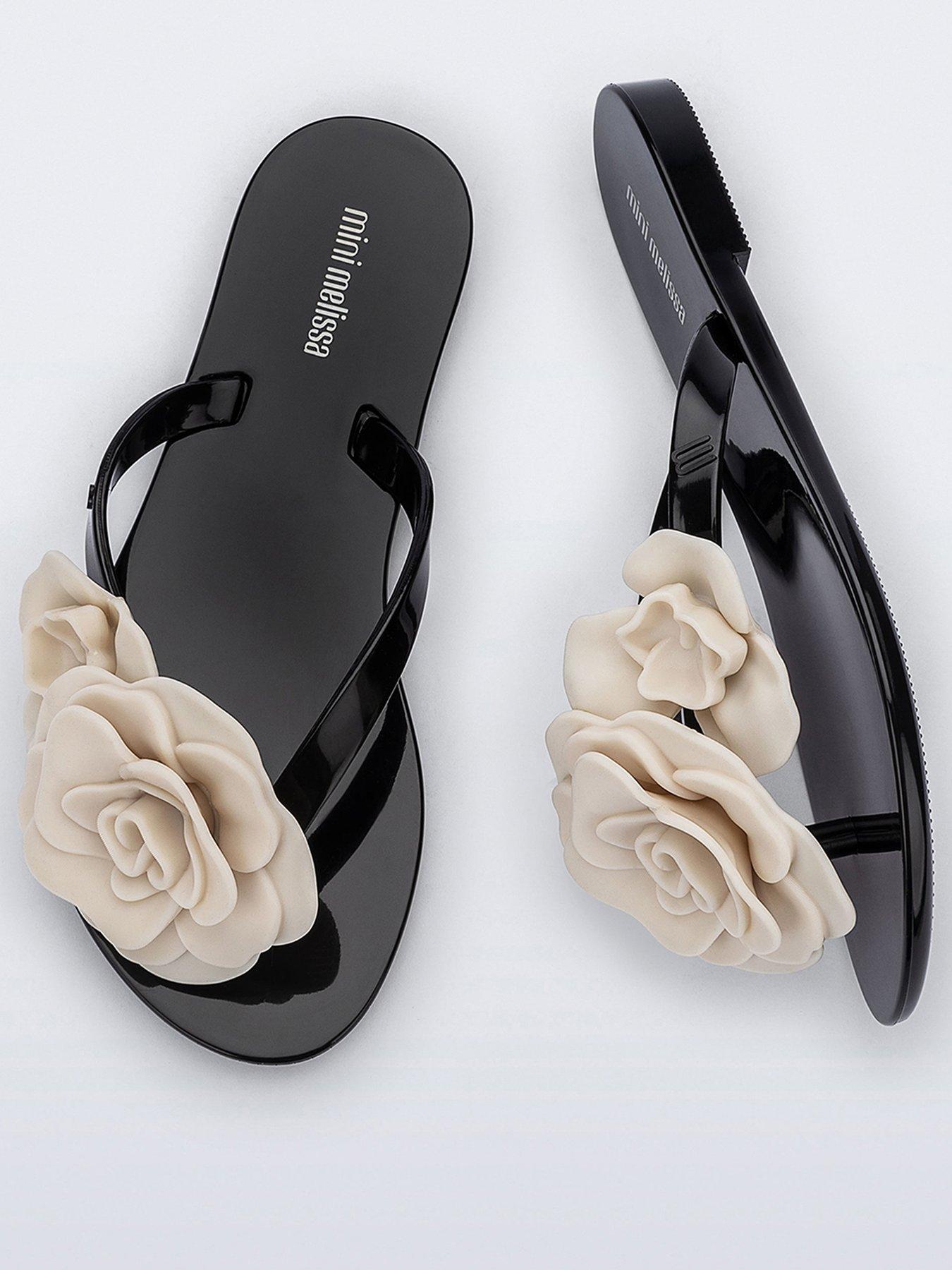  image of mini-melissa-harmonic-petals-jelly-sandals-multi