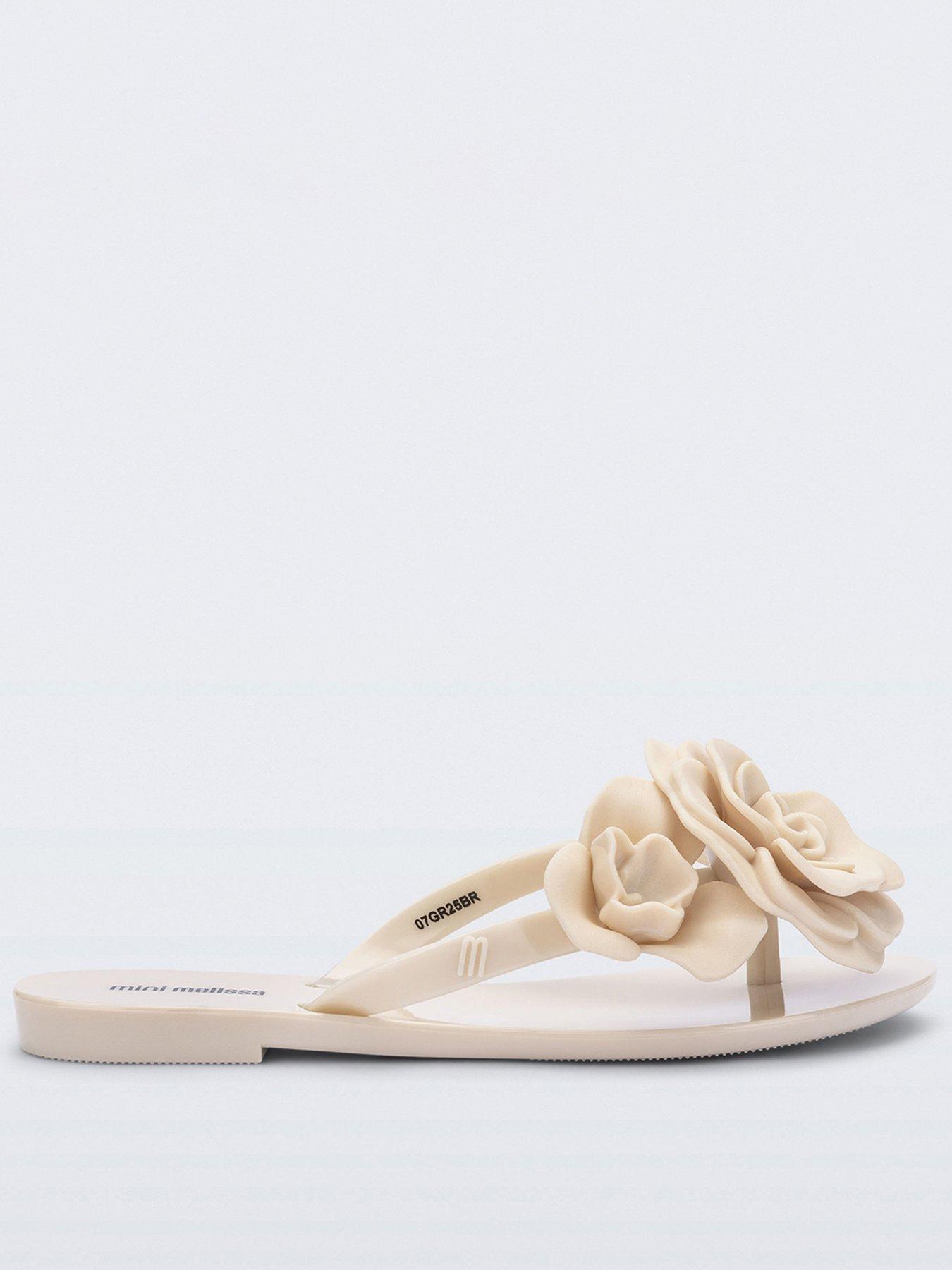 Image 1 of 3 of Mini Melissa Harmonic Petals Jelly Flip Flops - Beige