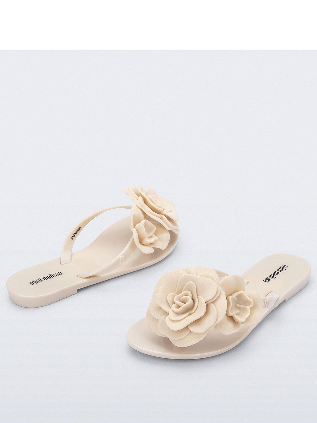 Image 2 of 3 of Mini Melissa Harmonic Petals Jelly Flip Flops - Beige