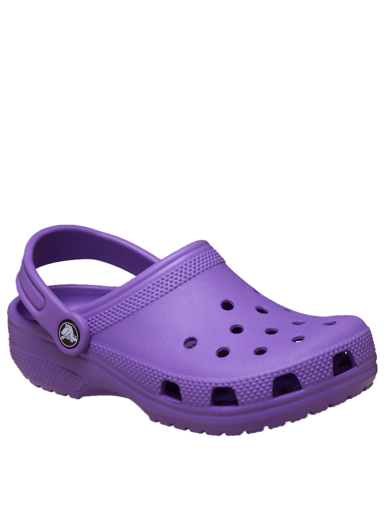 stillFront image of crocs-kids-classic-clog-purple