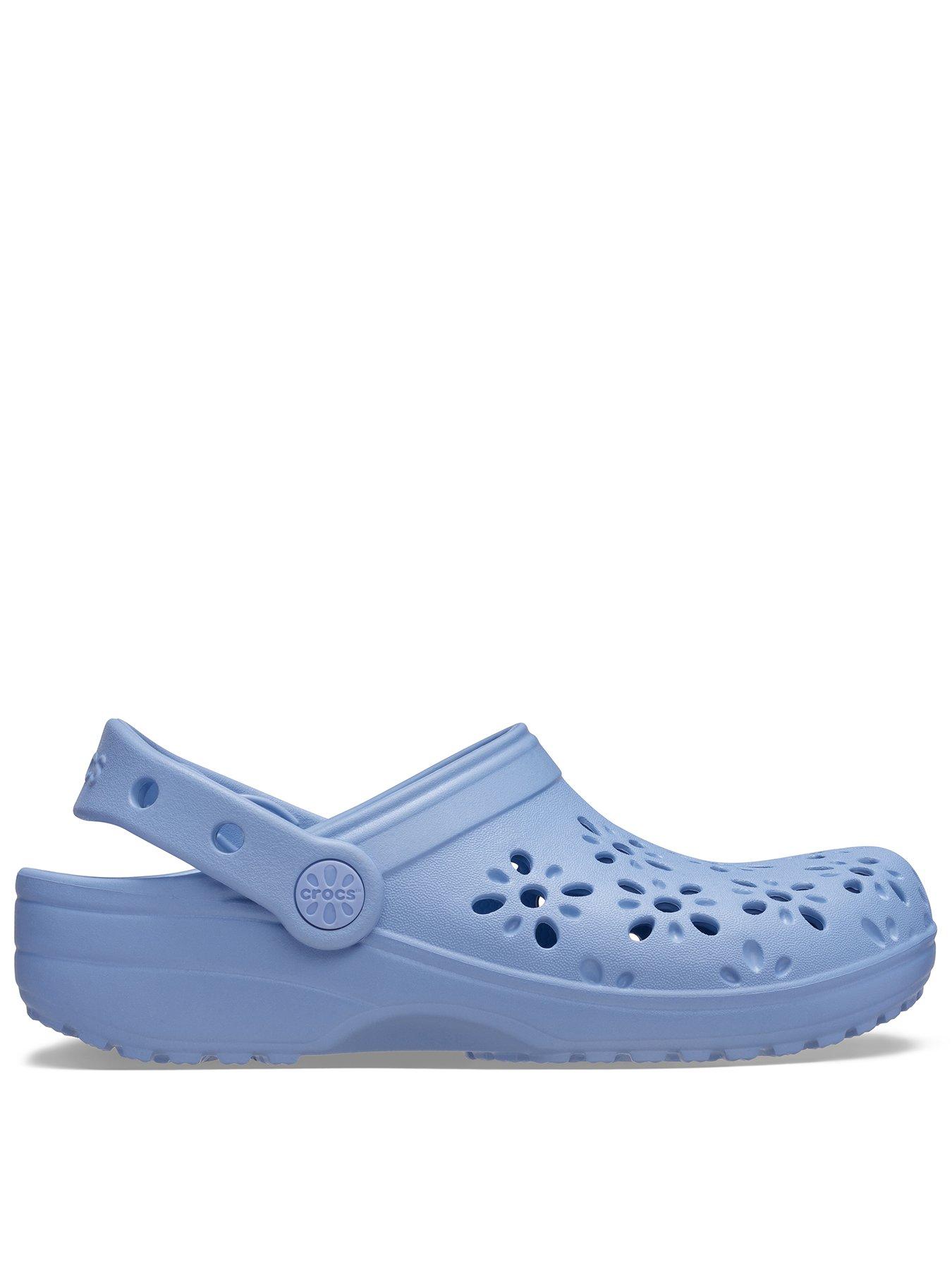 Image 1 of 6 of Crocs Classic Floral Cut Out Clog T