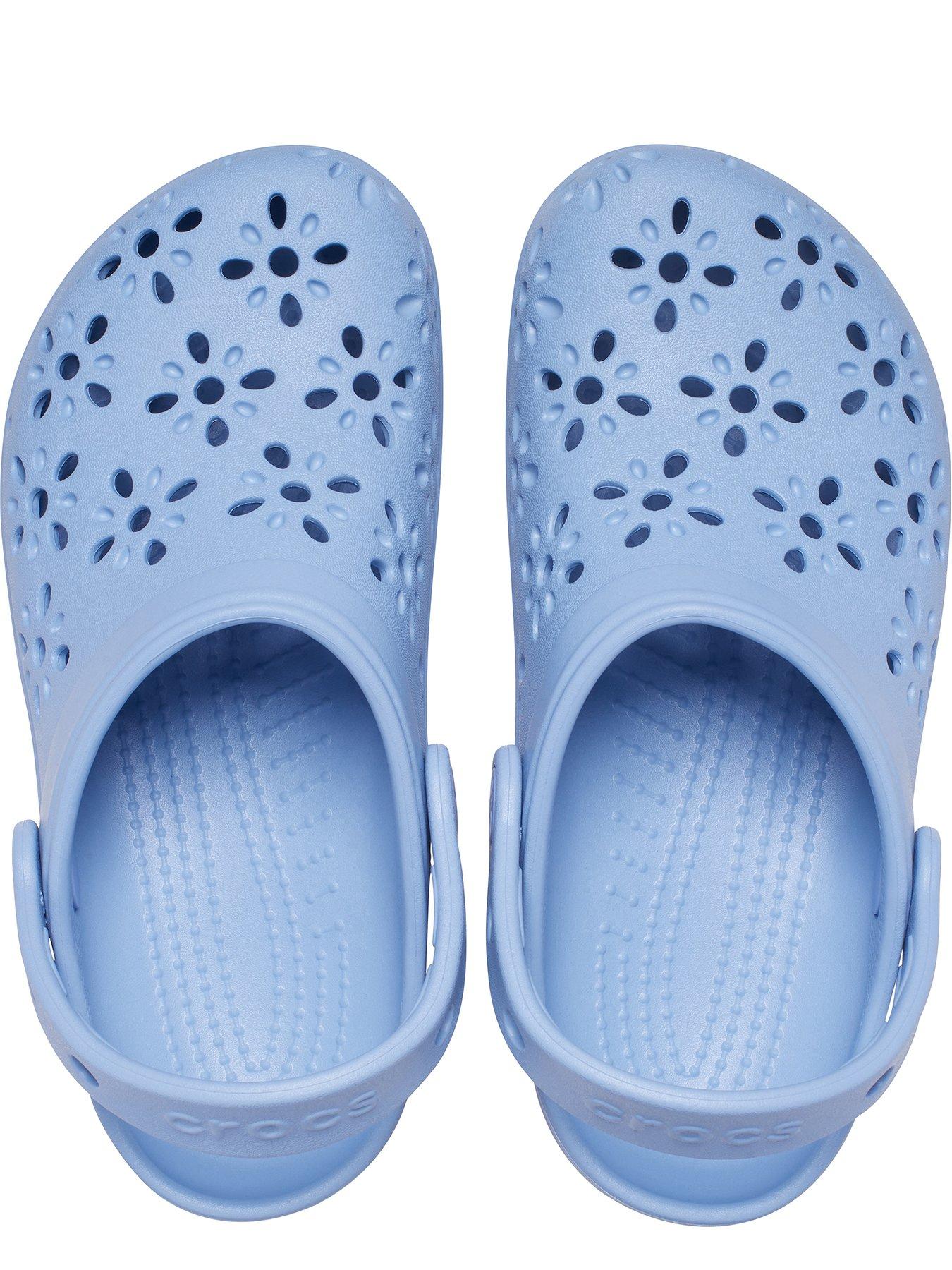 Image 4 of 6 of Crocs Classic Floral Cut Out Clog T