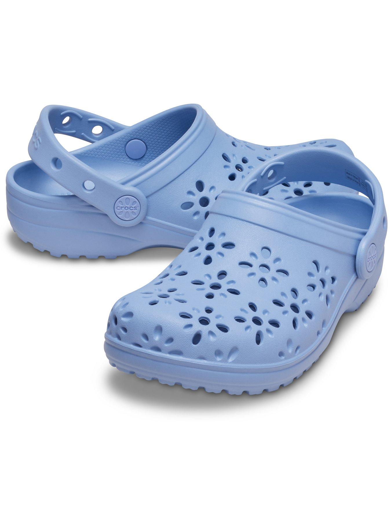 Image 6 of 6 of Crocs Classic Floral Cut Out Clog T