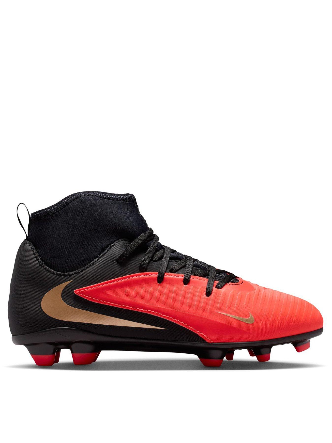 Nike Big Kids' Phantom 6 High Club Multi Ground Football Boots - Black