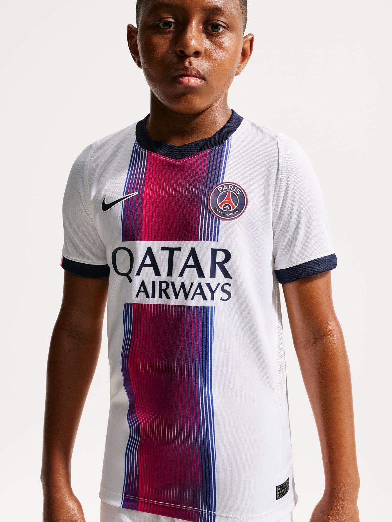 Image 4 of 7 of Nike Junior Psg 26/27 Dri-Fit Away Stadium Short Sleeve Replica Jersey - White