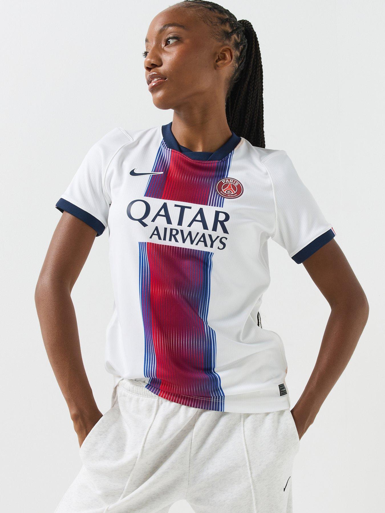 Image 1 of 6 of Nike Womens Psg 26/27 Dri-fit Away Stadium Short Sleeve Replica Jersey