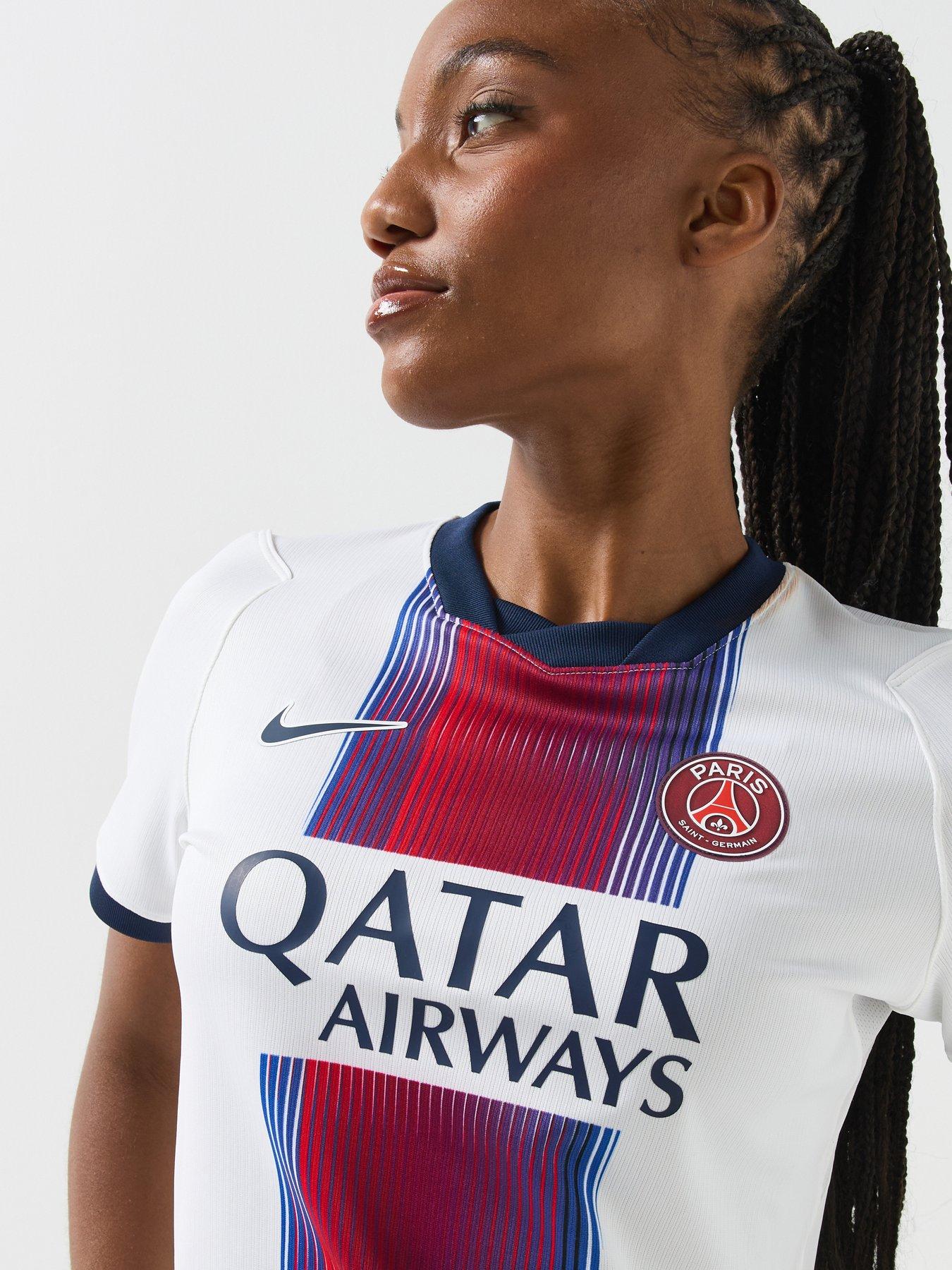 Image 4 of 6 of Nike Womens Psg 26/27 Dri-fit Away Stadium Short Sleeve Replica Jersey