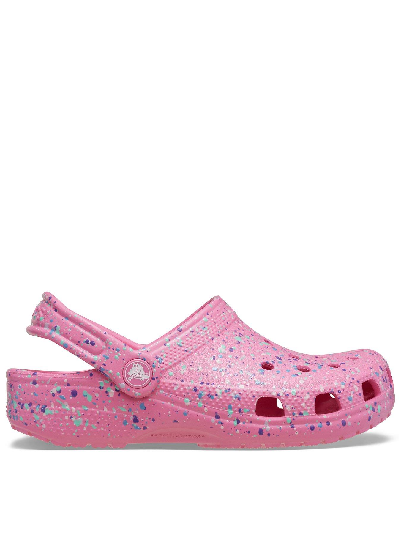 Crocs Kids Classic Paint Splatter Clog - Pink