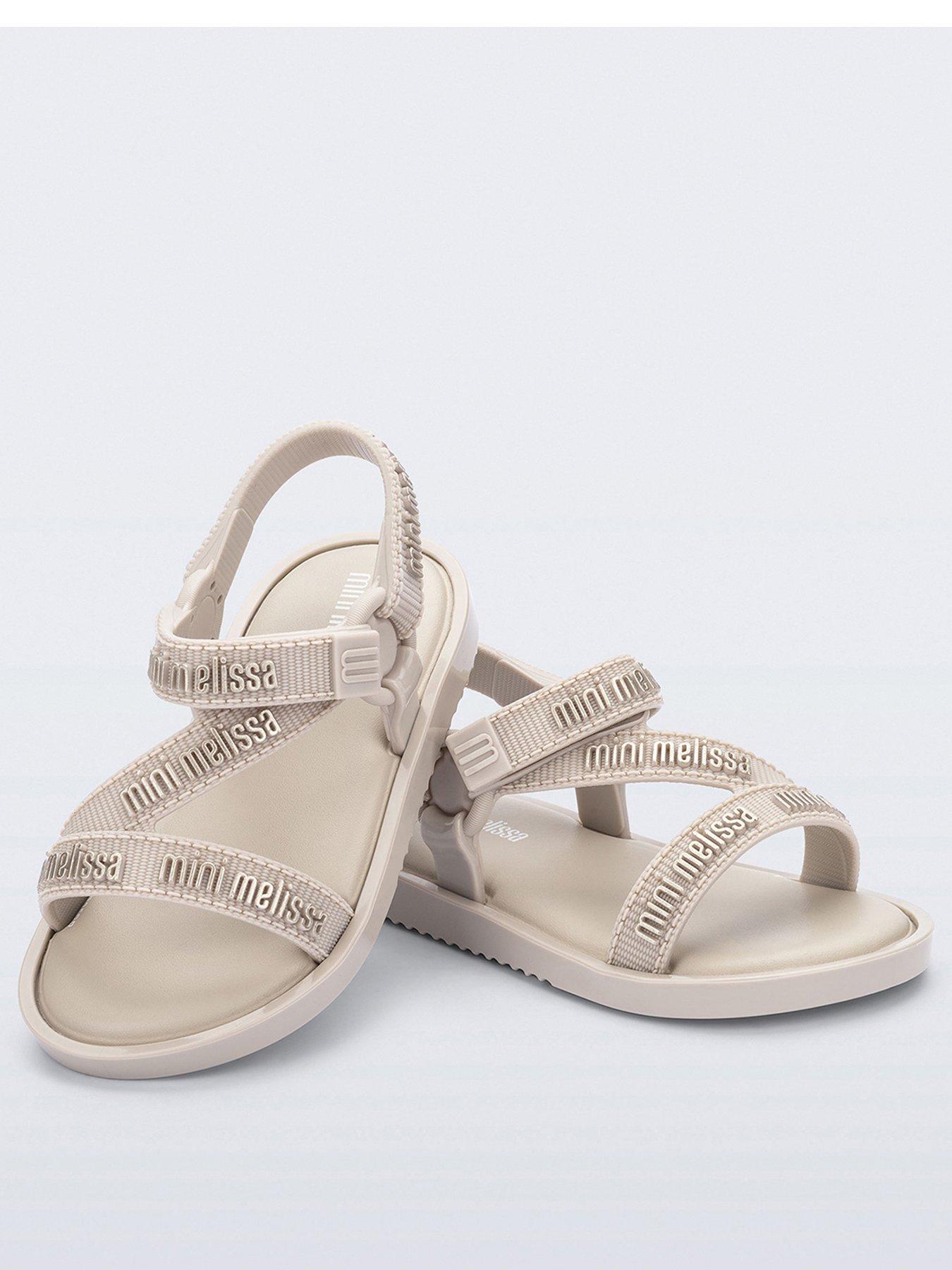  image of mini-melissa-stripes-m-lover-sandal-beige