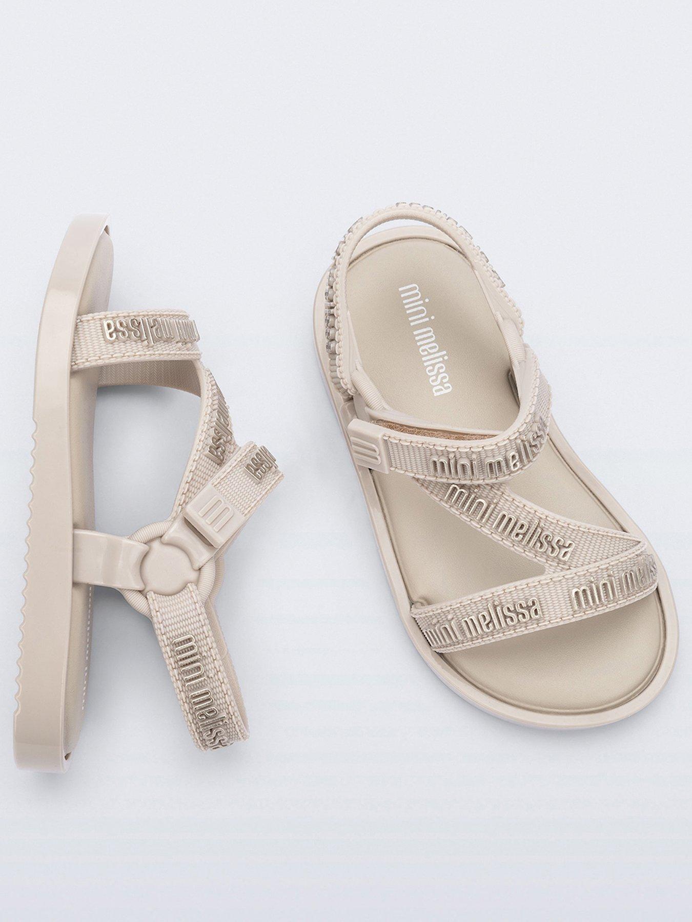  image of mini-melissa-stripes-m-lover-sandal-beige