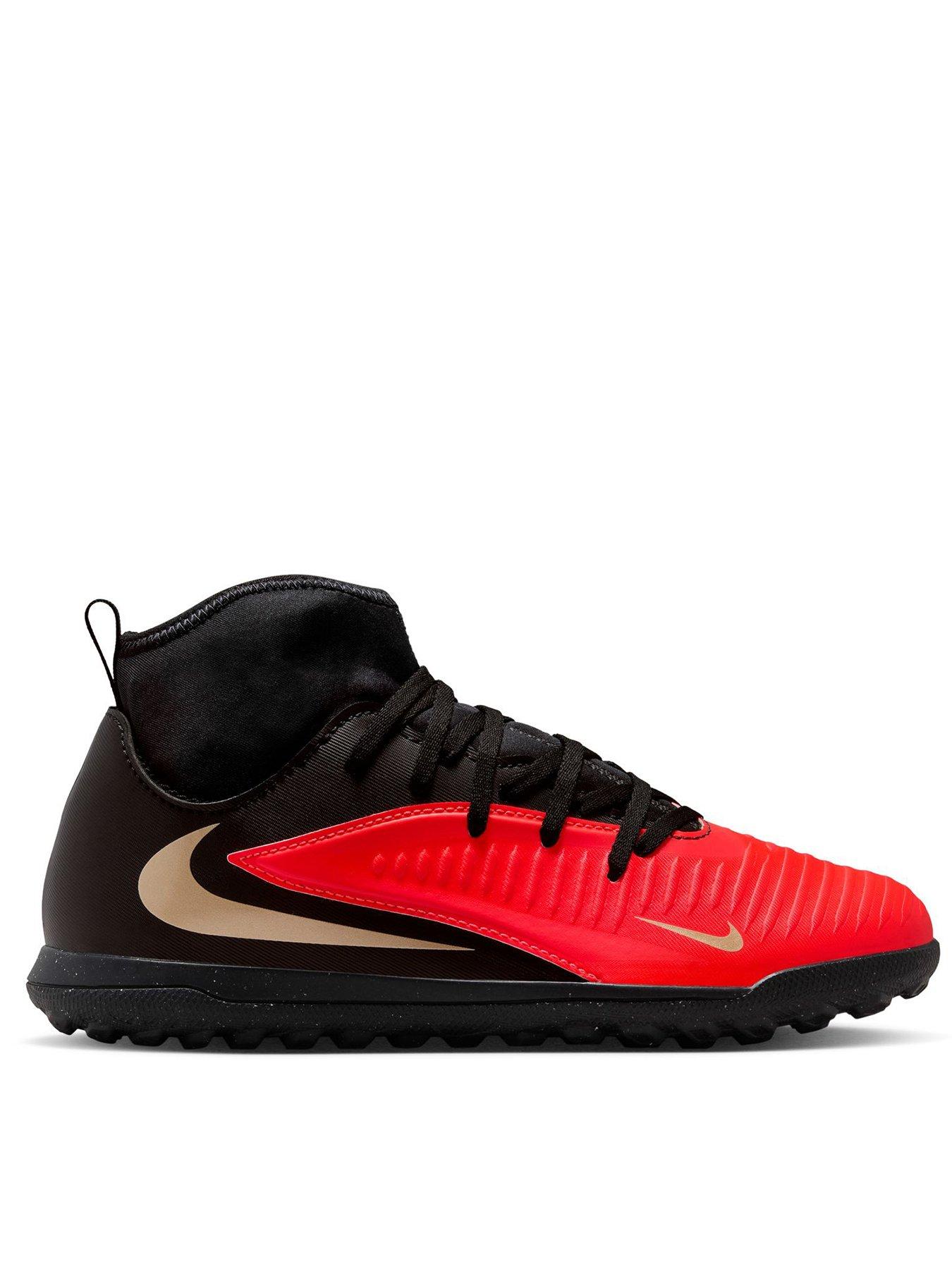 Nike Big Kids' Phantom 6 High Club Astro Turf Football Boots - Black