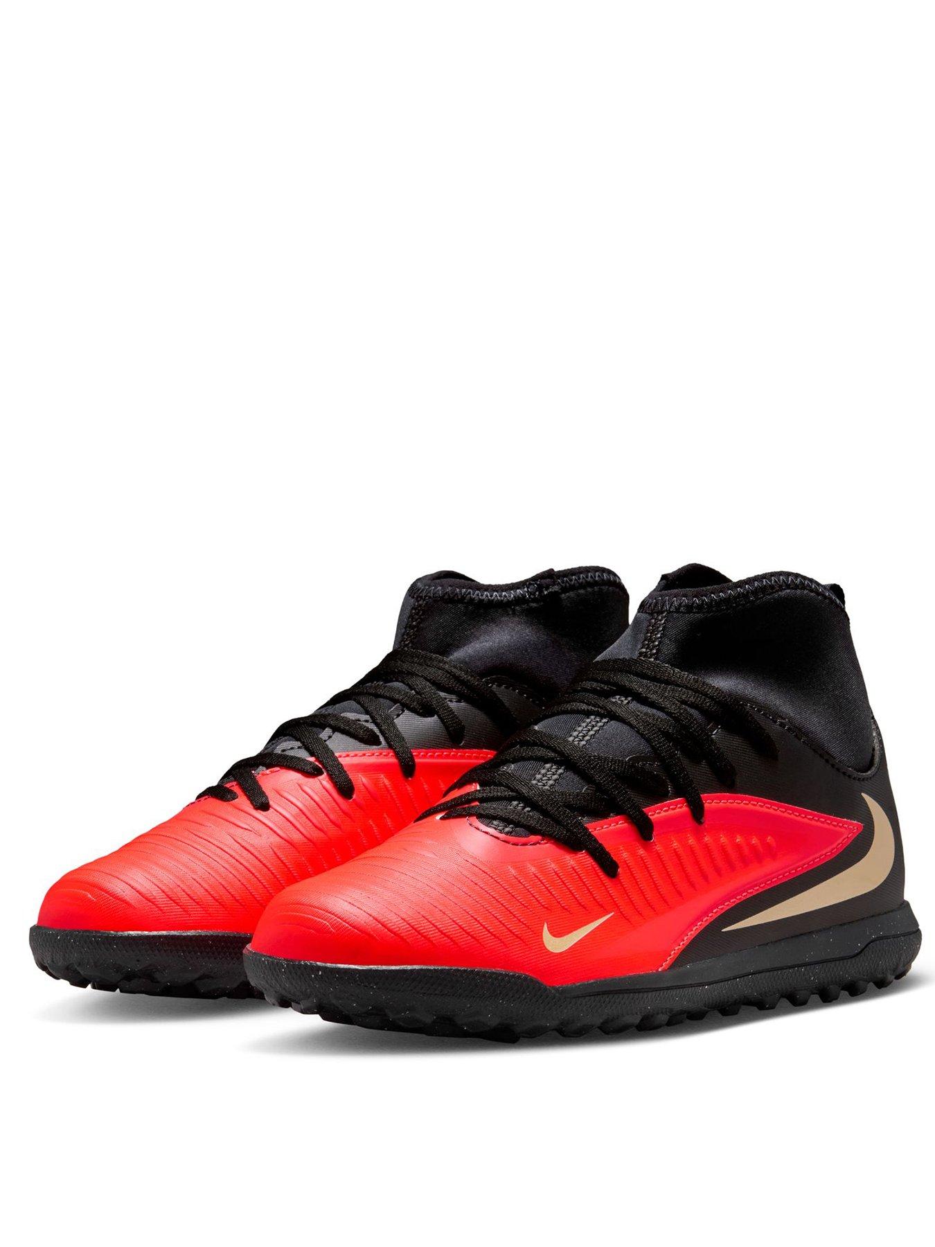 Image 2 of 7 of Nike Big Kids' Phantom 6 High Club Astro Turf Football Boots - Black