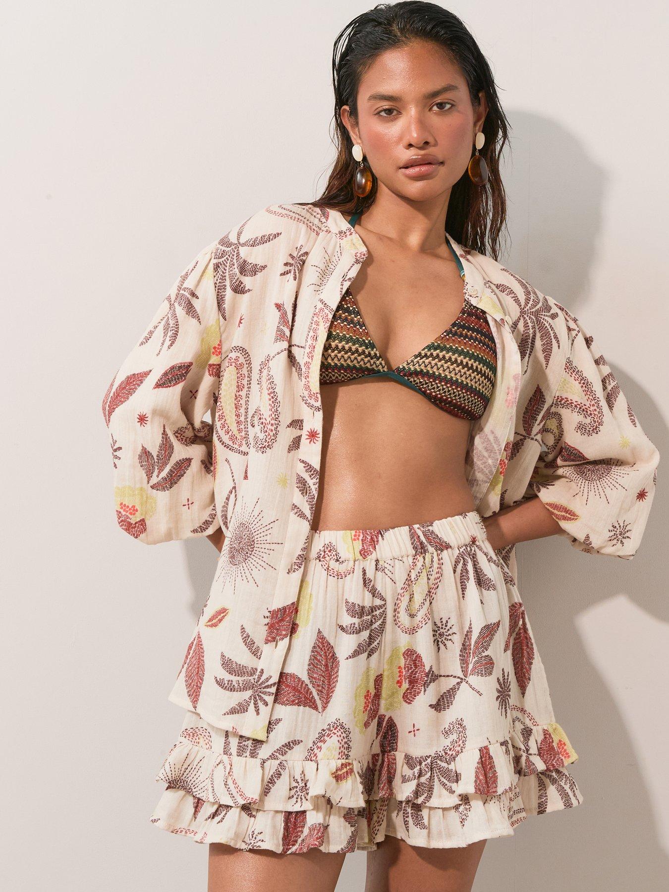 Image 5 of 6 of The Very Collection Tropic Beach Shirt - Multi