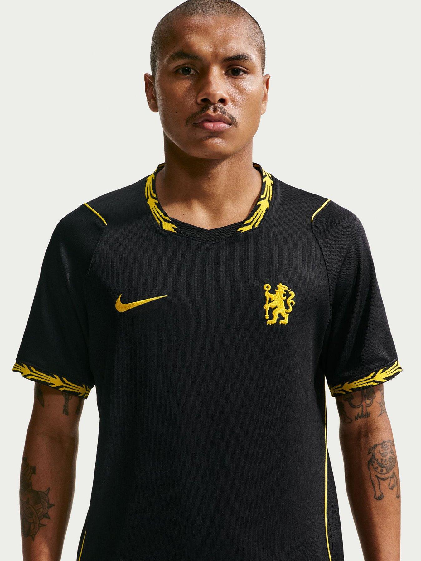 Nike Mens Chelsea 26/27 Dri-FIT Football Replica Shirt - Black