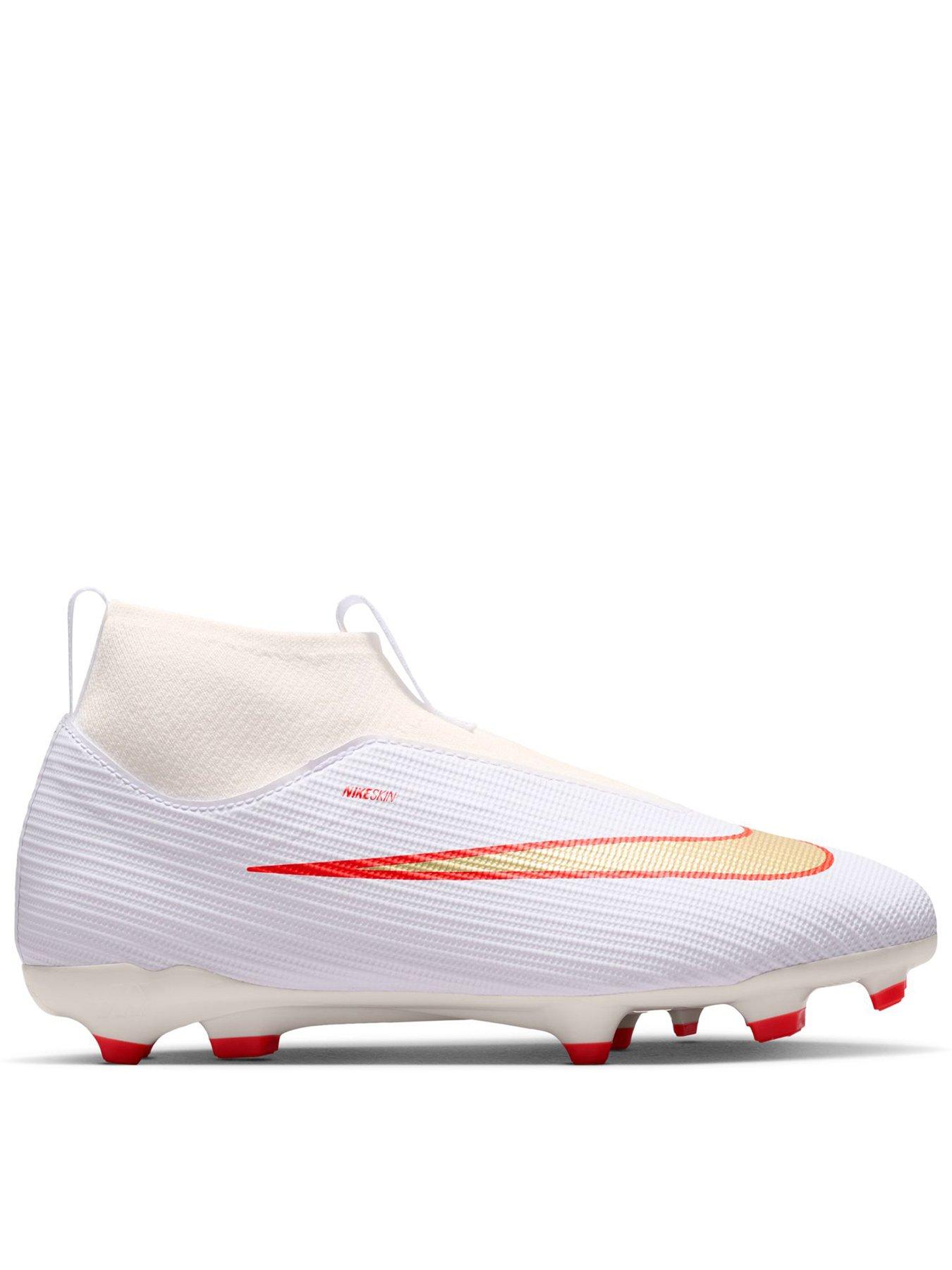 Nike Big Kids' Superfly 11 Academy Multi Ground Football Boots - White