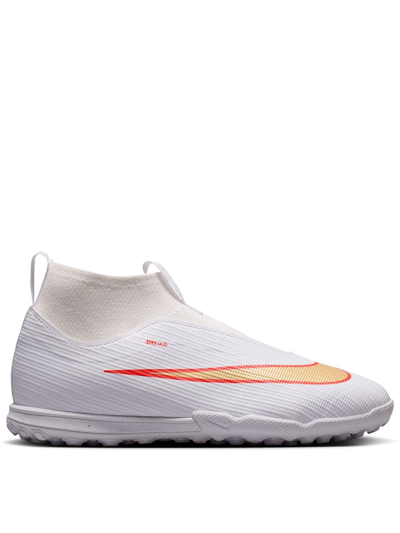 Nike Big Kids' Superfly 11 Academy Turf Football Boots - White