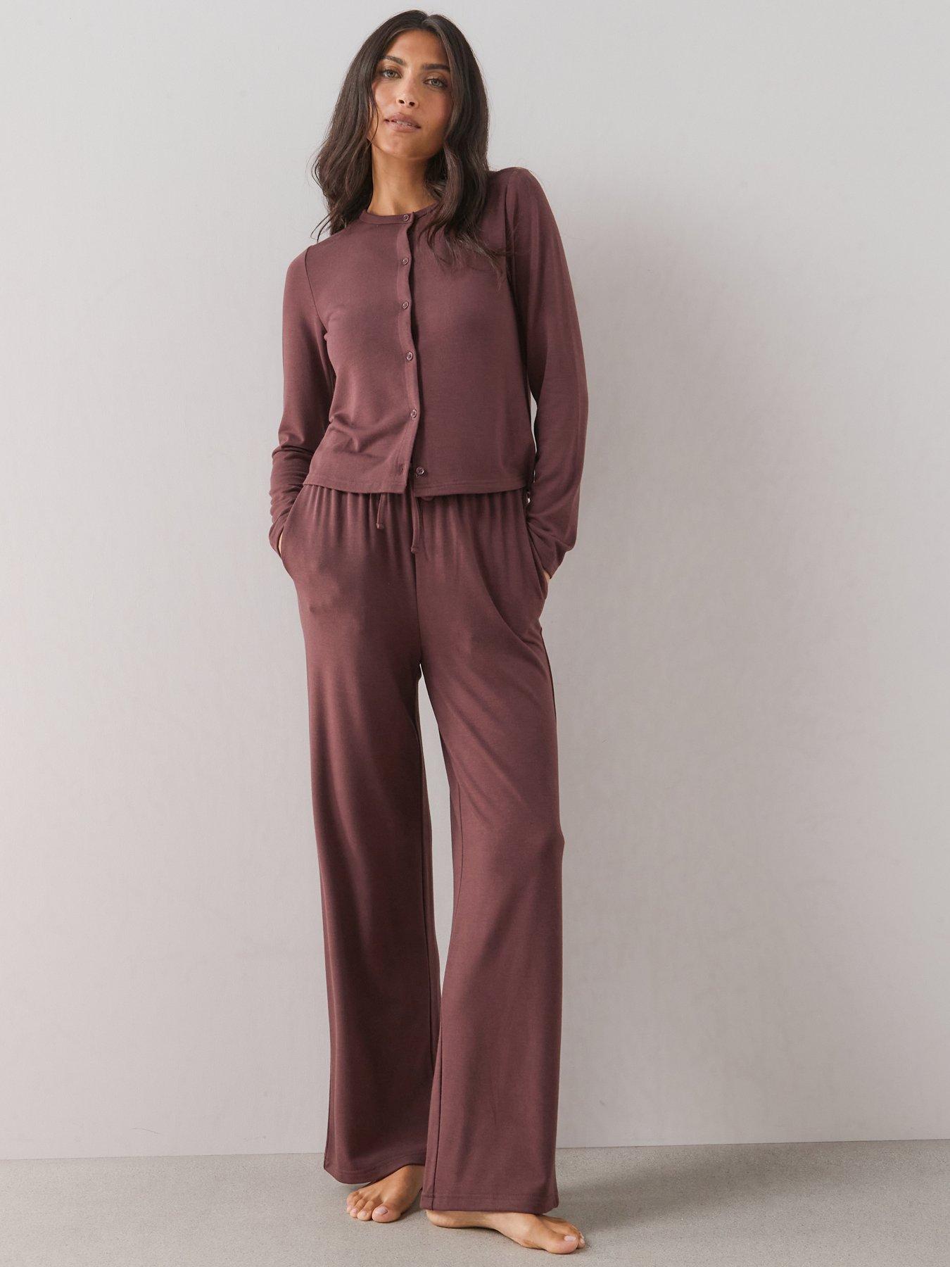 Image 1 of 7 of The Very Collection Loungewear Set - Brown
