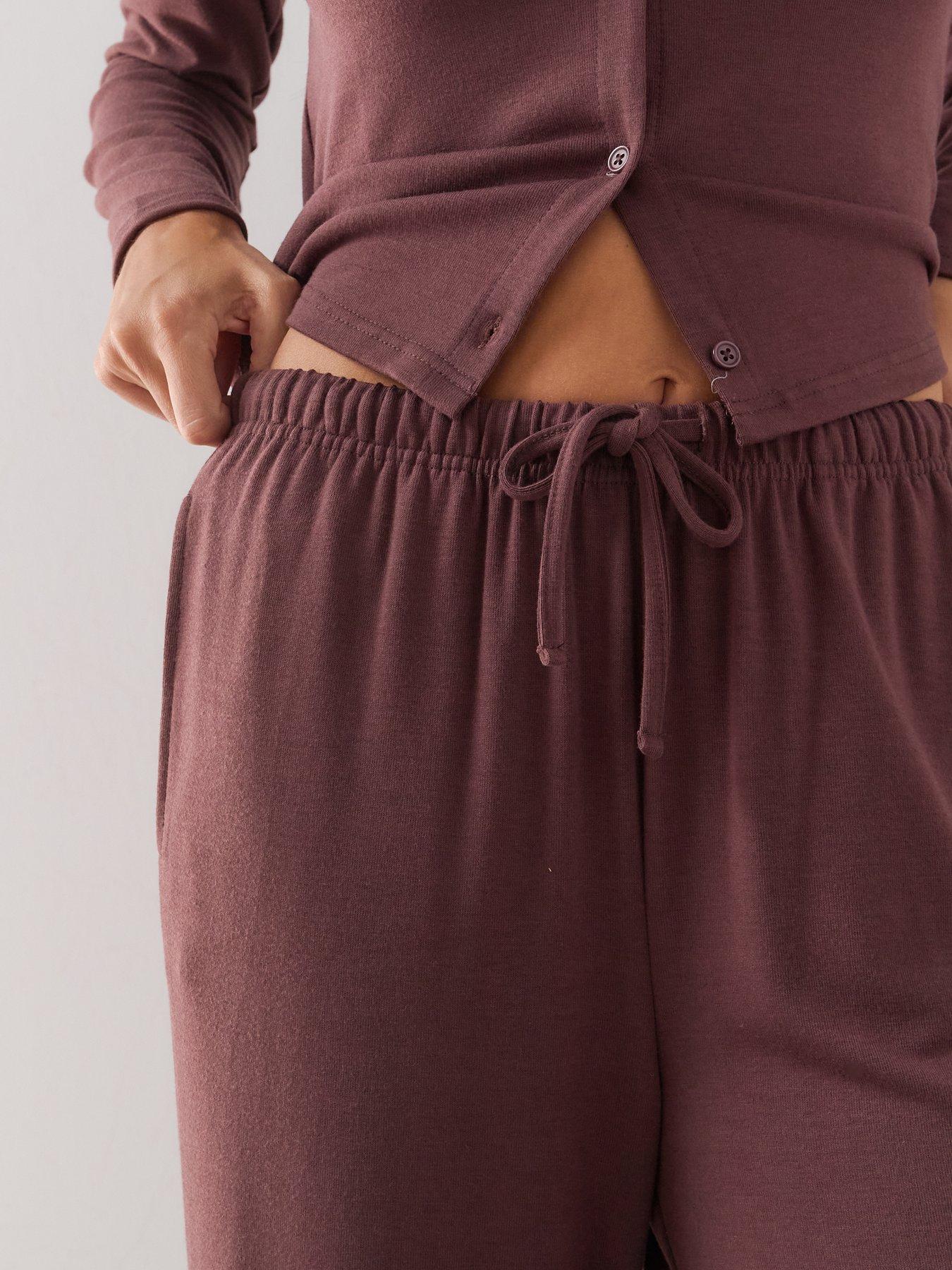 Image 6 of 7 of The Very Collection Loungewear Set - Brown