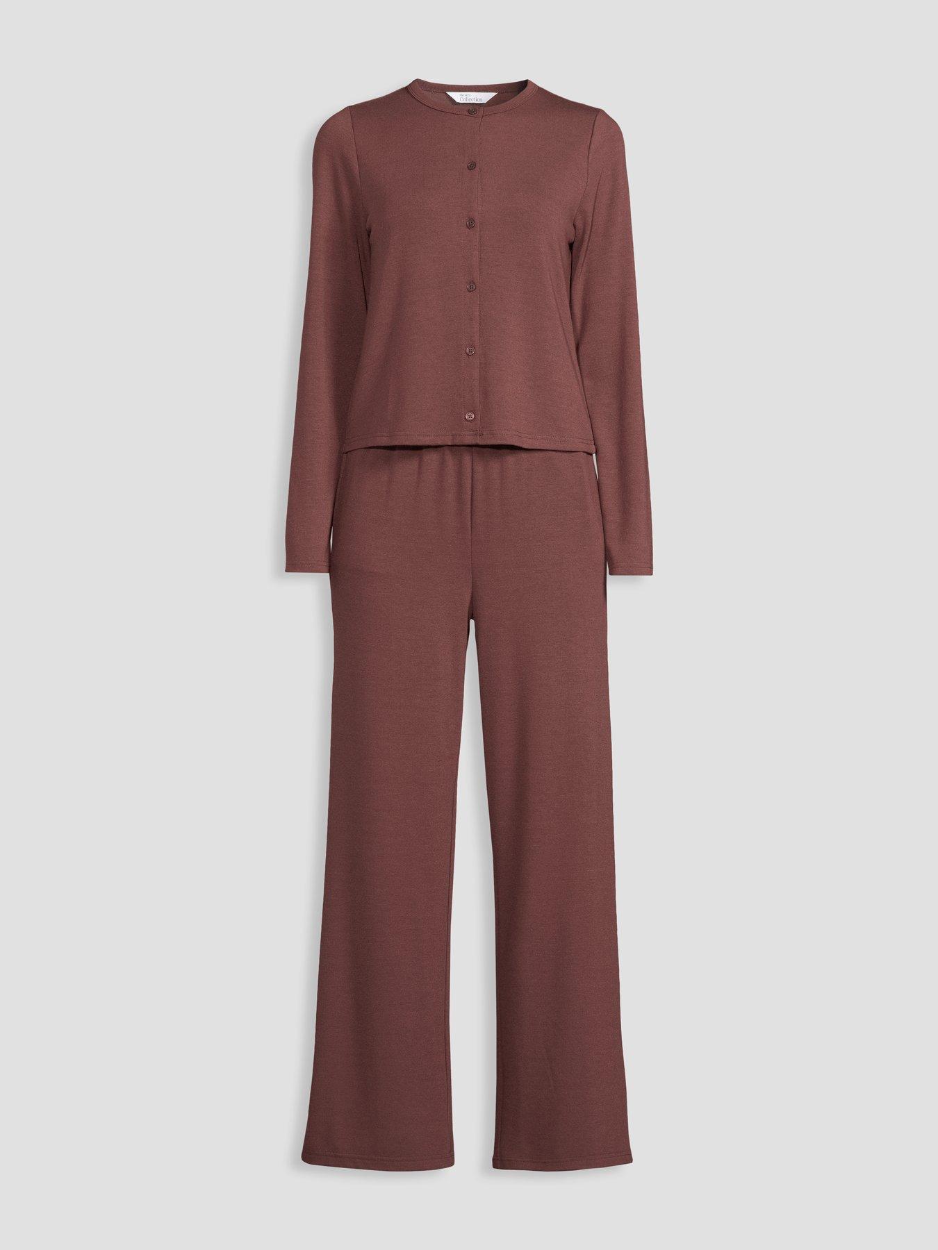 Image 7 of 7 of The Very Collection Loungewear Set - Brown