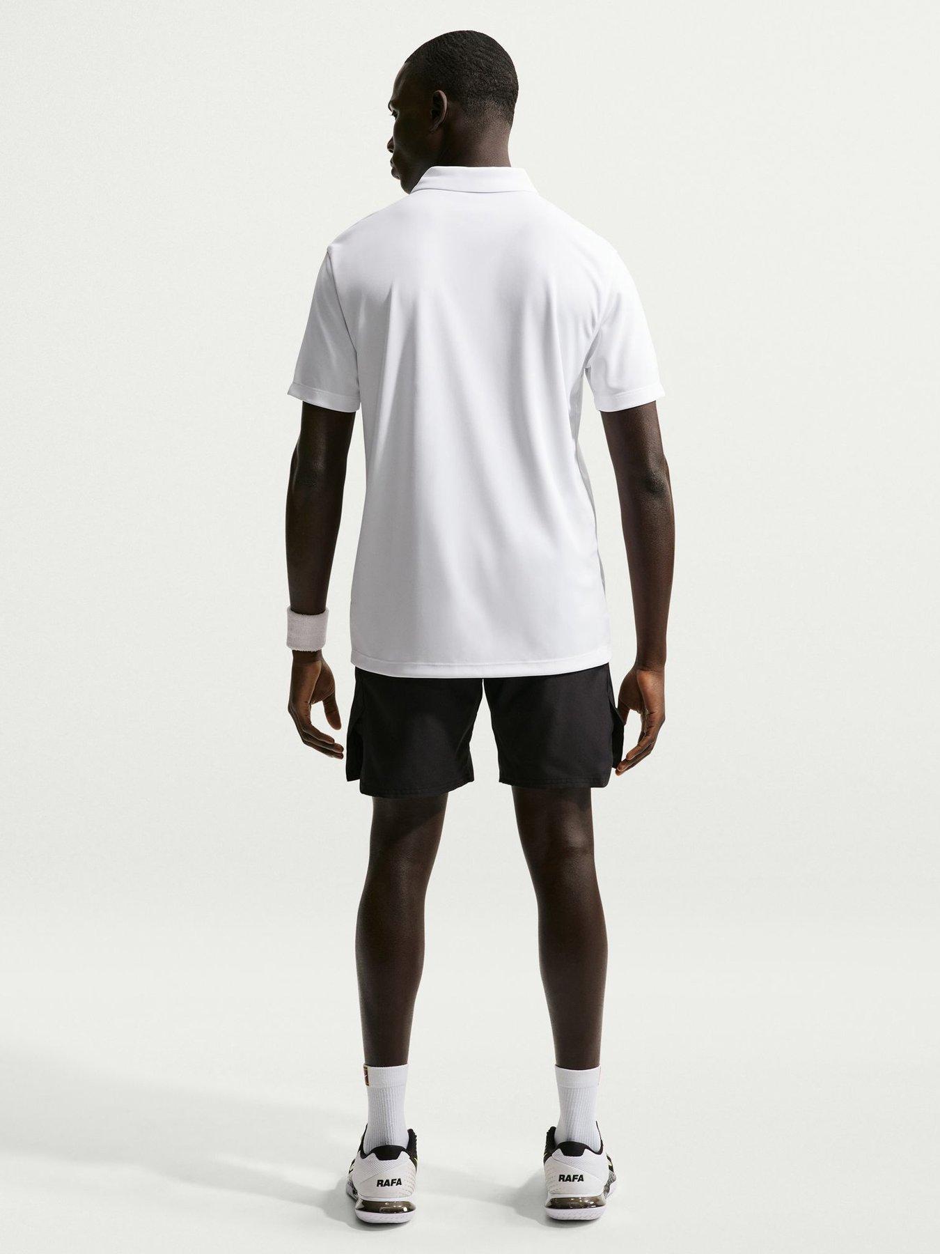 Image 2 of 5 of Nike Mens Tennis Court Dri-FIT Polo - White/Black