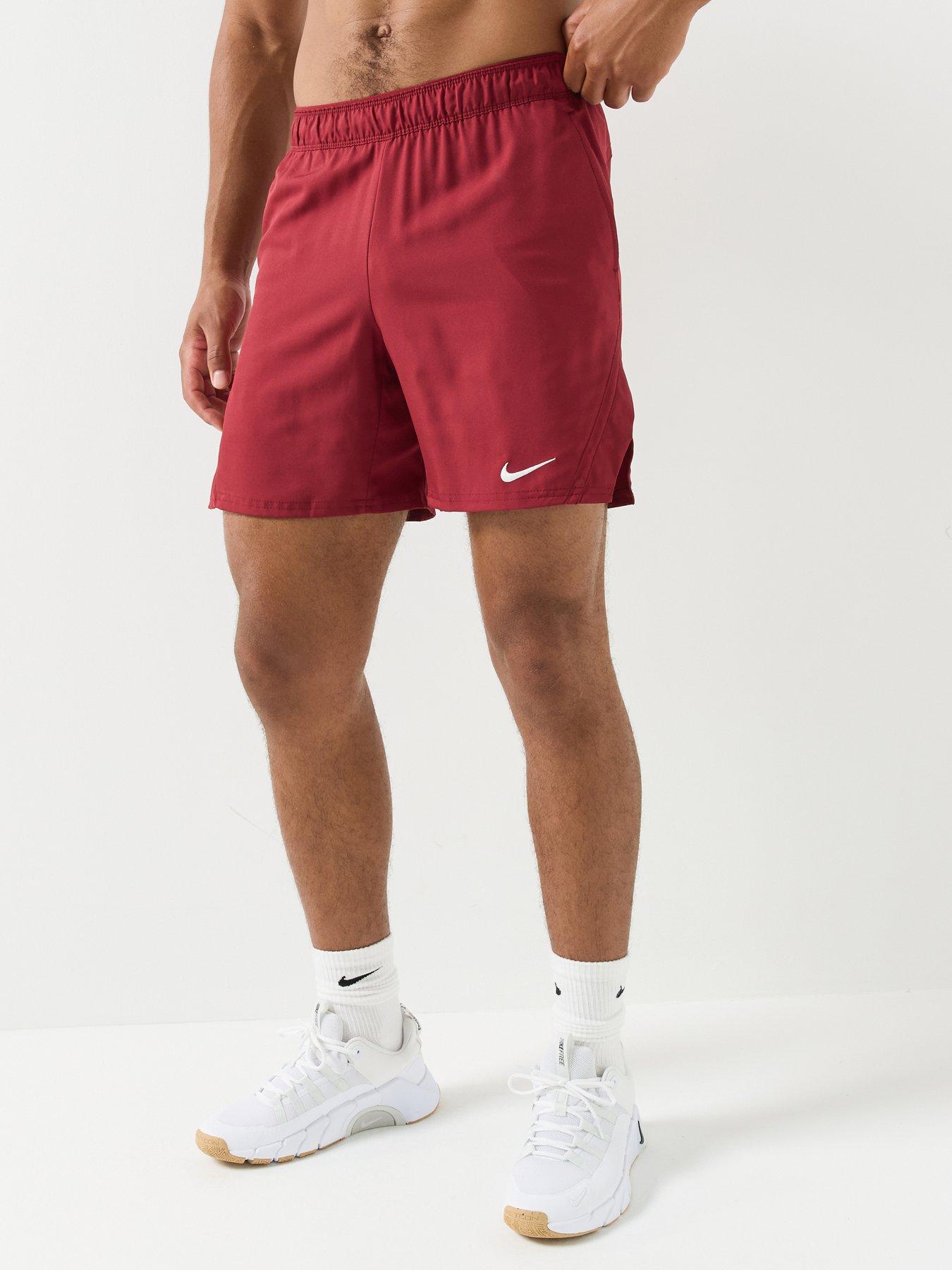 Nike Mens Tennis Court Victory Dri-Fit 7 Inch Shorts - Red