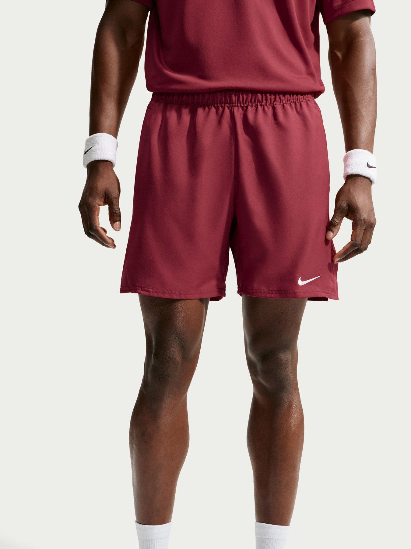 Nike Mens Nike Tennis Court Victory Dri-fit 7 Inch Shorts - Red