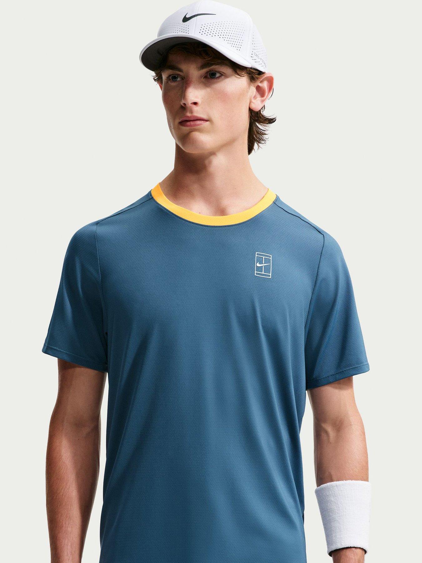 Nike Mens Tennis Court Advantage Dri-Fit Top - Blue