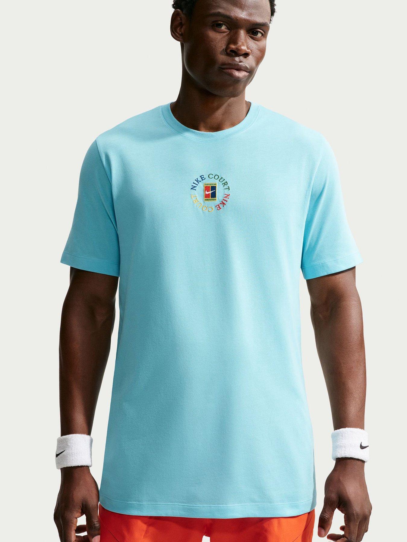 Nike Mens Tennis Court Dri-Fit T-Shirt - Blue