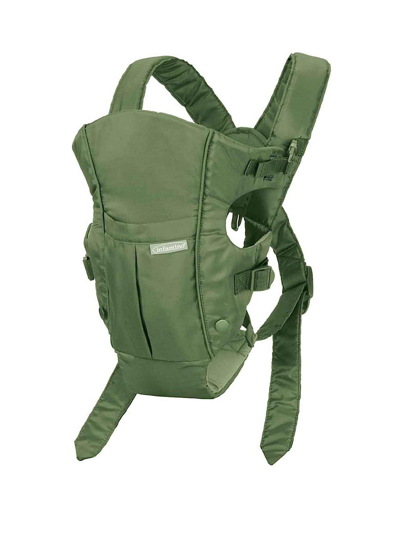 Infantino Swift Classic with Bib Carrier - Olive Green