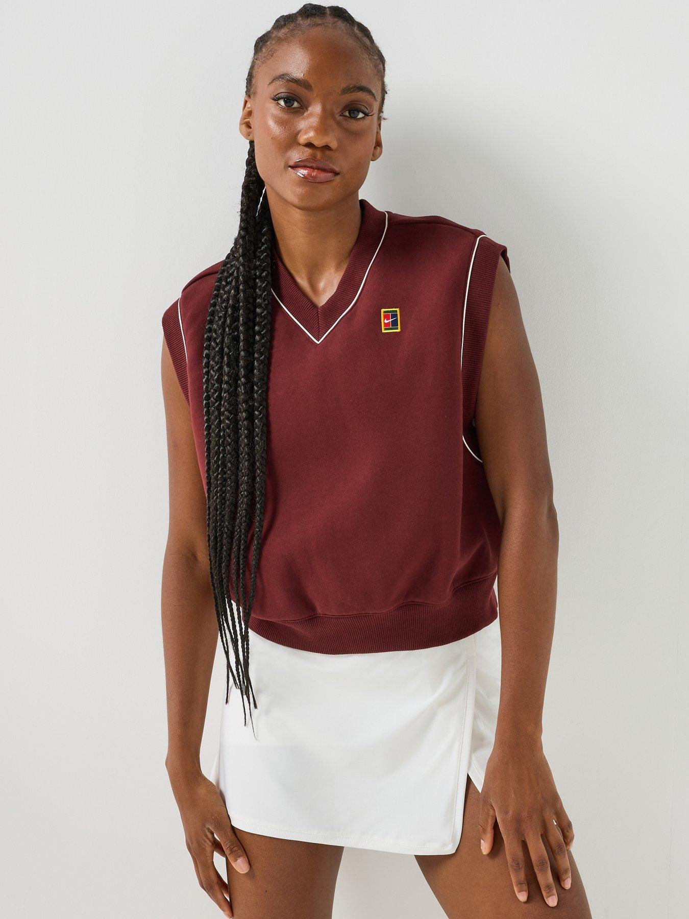 Nike Womens Tennis Court Collection Fleece Vest - Red