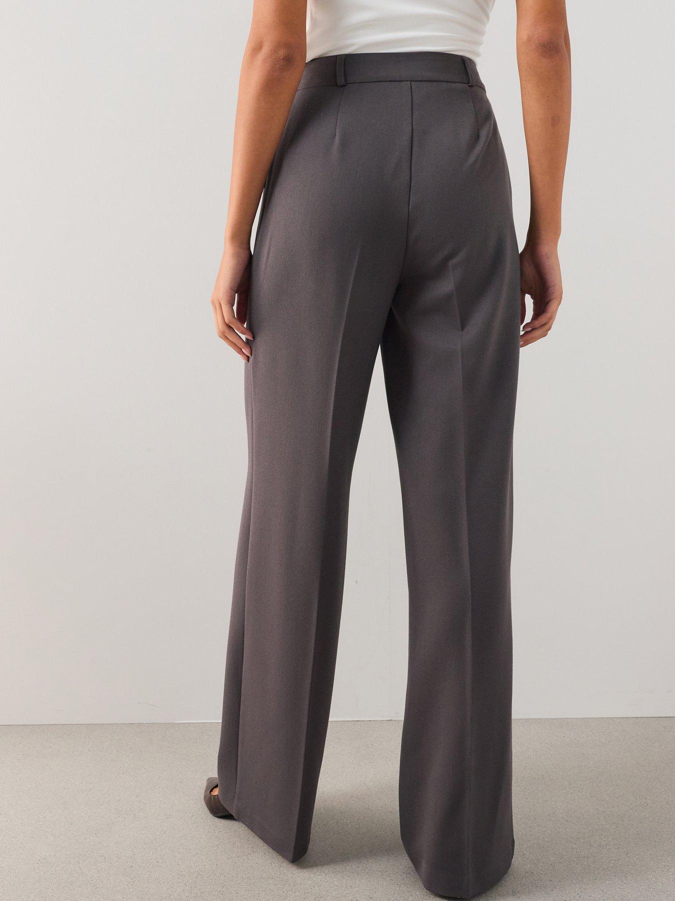 Image 2 of 7 of The Very Collection Tall Wide Leg Trousers - Grey