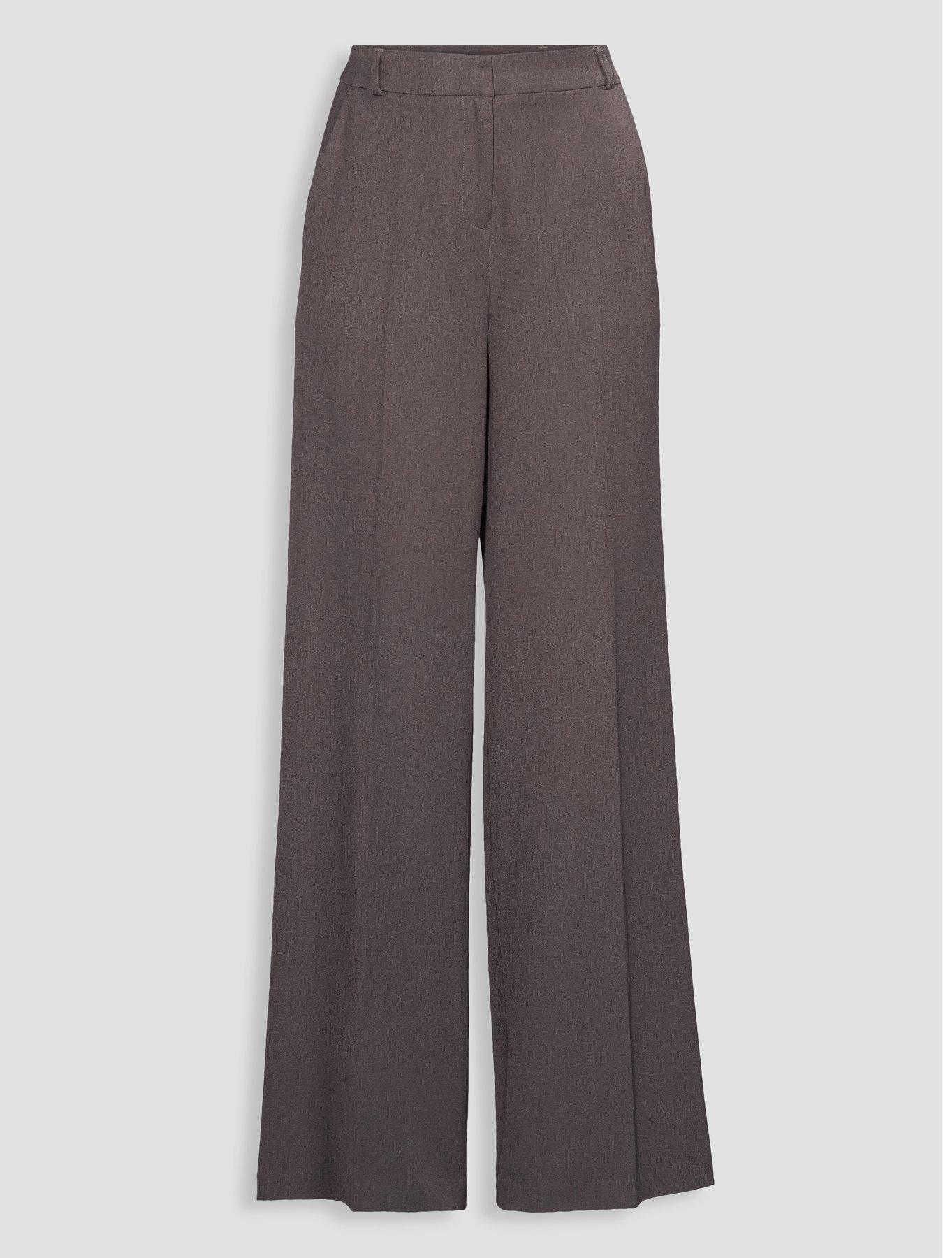 Image 7 of 7 of The Very Collection Petite Wide Leg Trouser - Grey