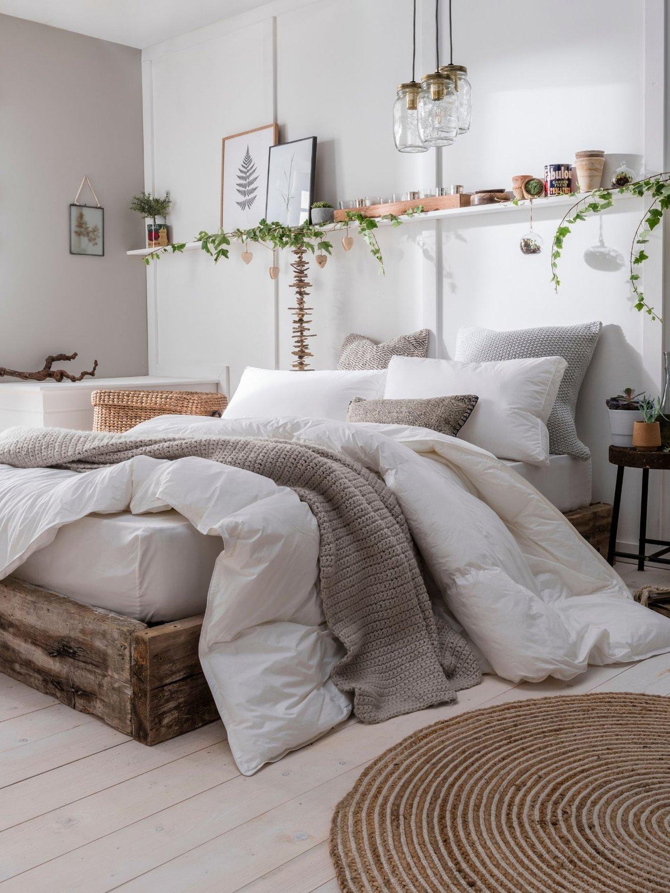 The Fine Bedding Company Luxury Cotton Goose Down 13.5 Tog Duvet