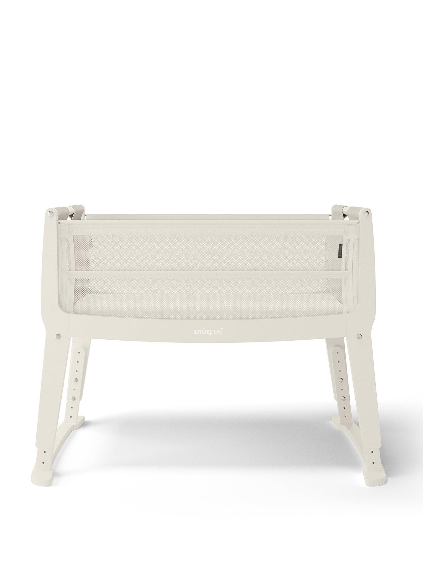 stillFront image of snuz-snuzpod-studio-bedside-crib-cashmere