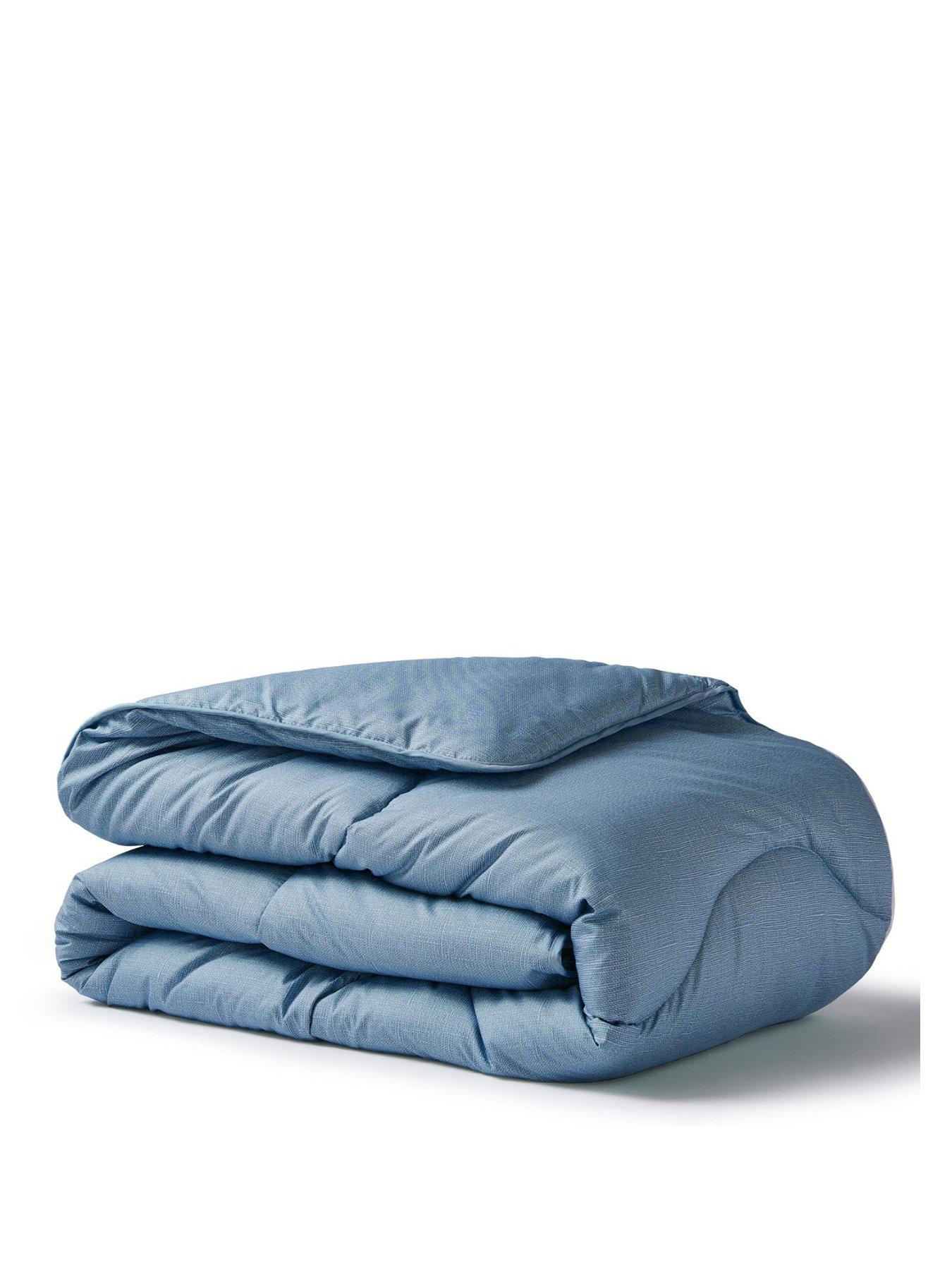 Image 2 of 5 of Night Lark Linen Coverless Duvet Twilight Blue 10.5 Tog