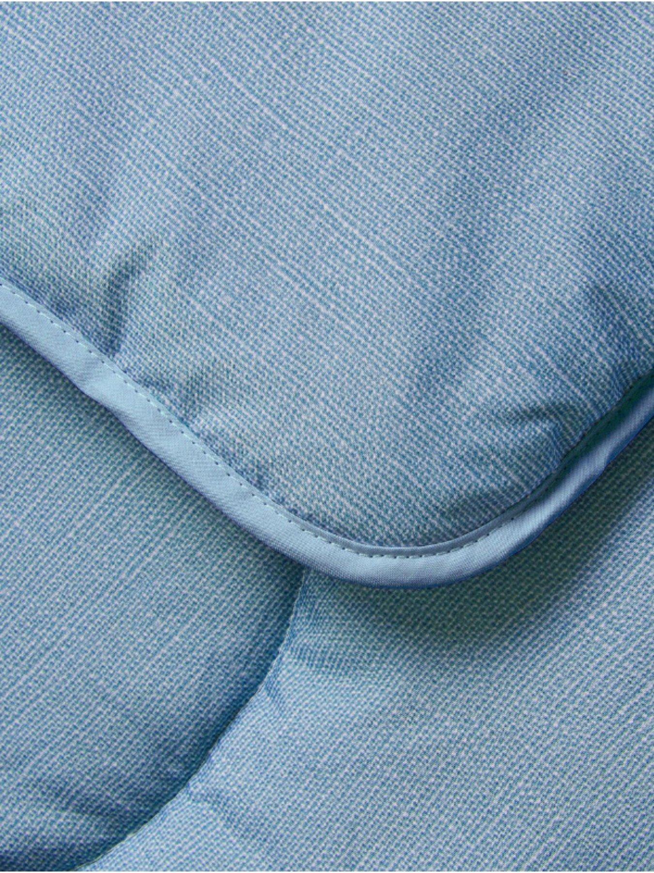 Image 3 of 5 of Night Lark Linen Coverless Duvet Twilight Blue 10.5 Tog