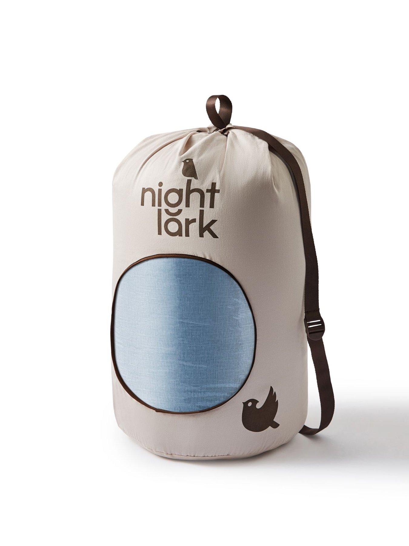 Image 5 of 5 of Night Lark Linen Coverless Duvet Twilight Blue 10.5 Tog