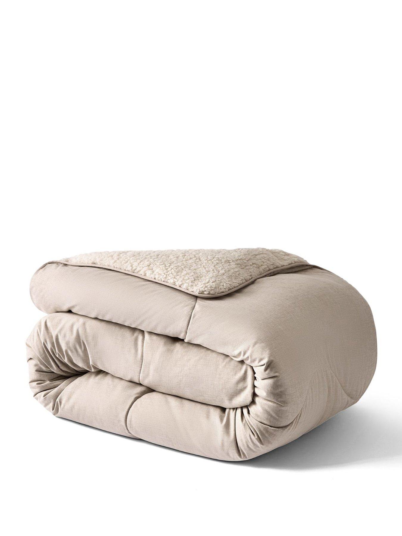 Image 2 of 6 of Night Lark Soft Weave Bound Cosy Throw Natural Oat