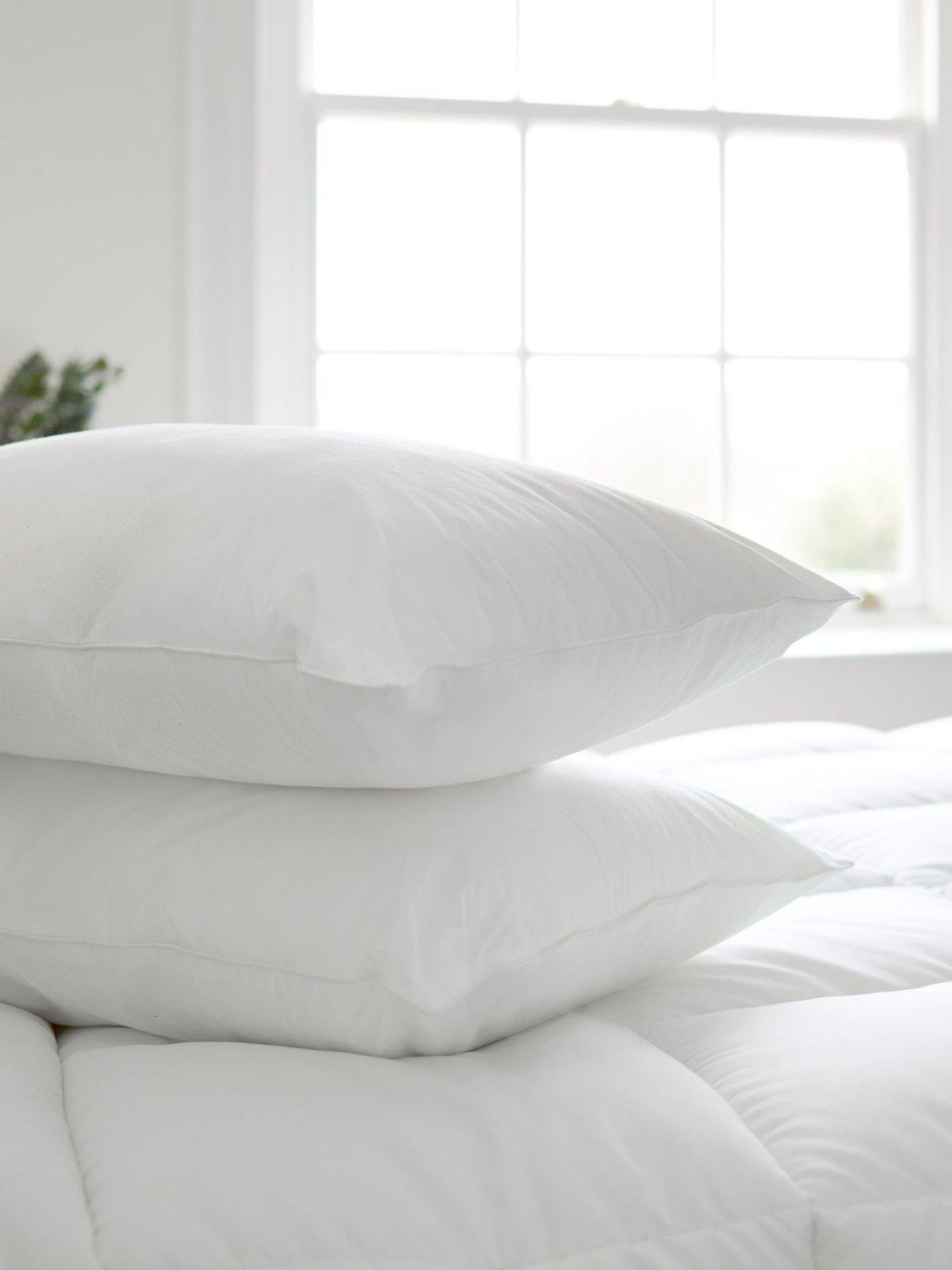 Image 1 of 4 of The Fine Bedding Company Clusterfull Washable Medium Support Pillow Pair