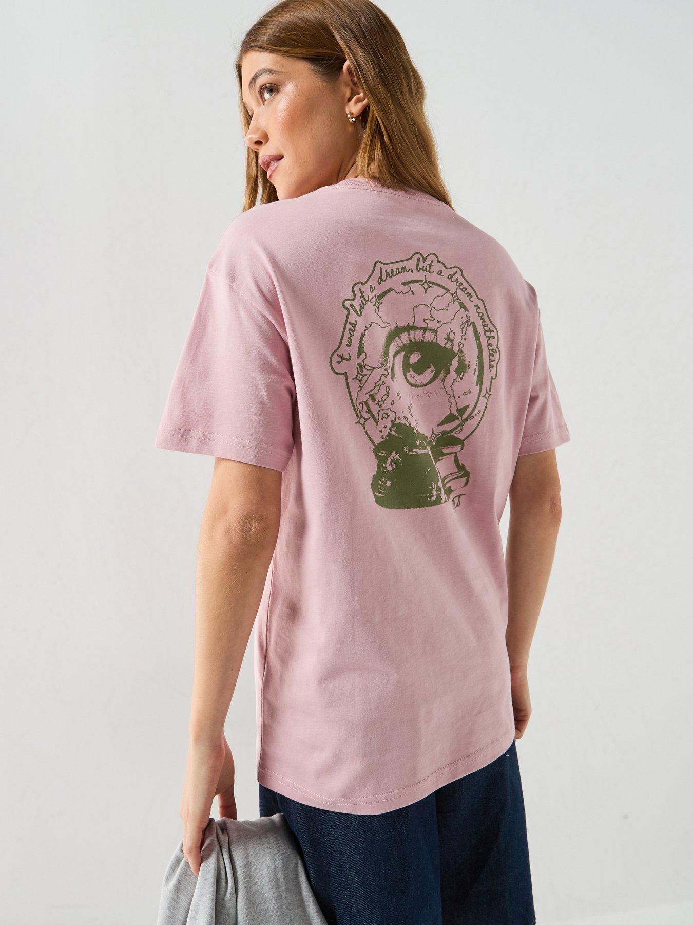 Vans Womens Crystal Dream Oversized Tee - Pink