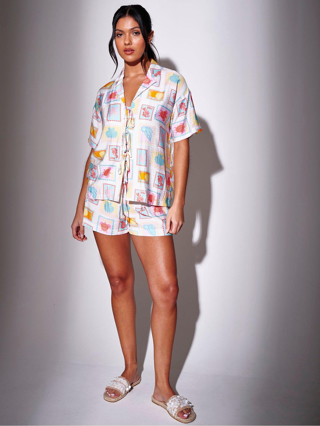 South Beach Beach Postcard Printed Shorts - Multi