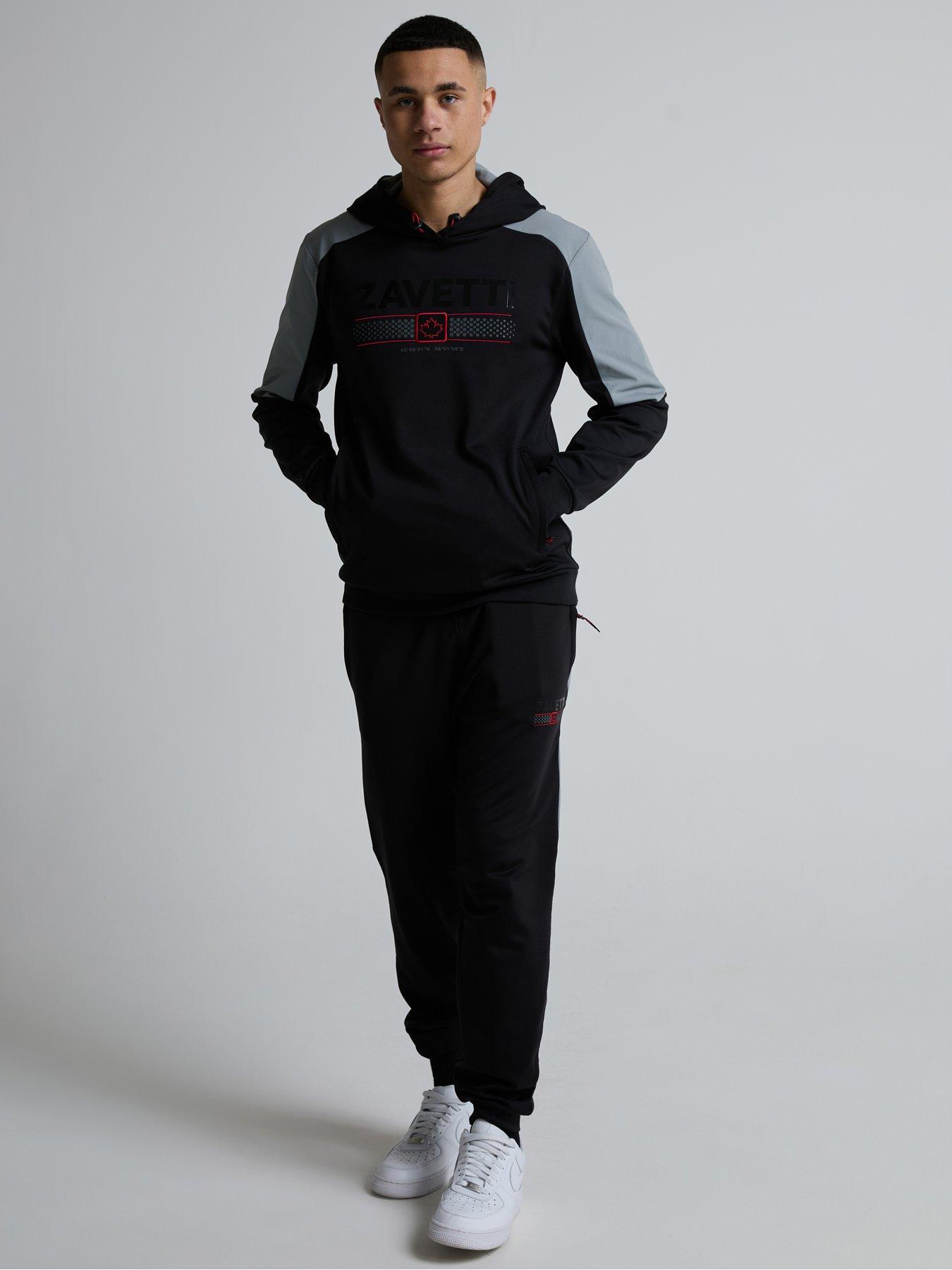 Image 3 of 5 of Zavetti Canada Viarello Cuffed Poly Fleece Joggers - Black