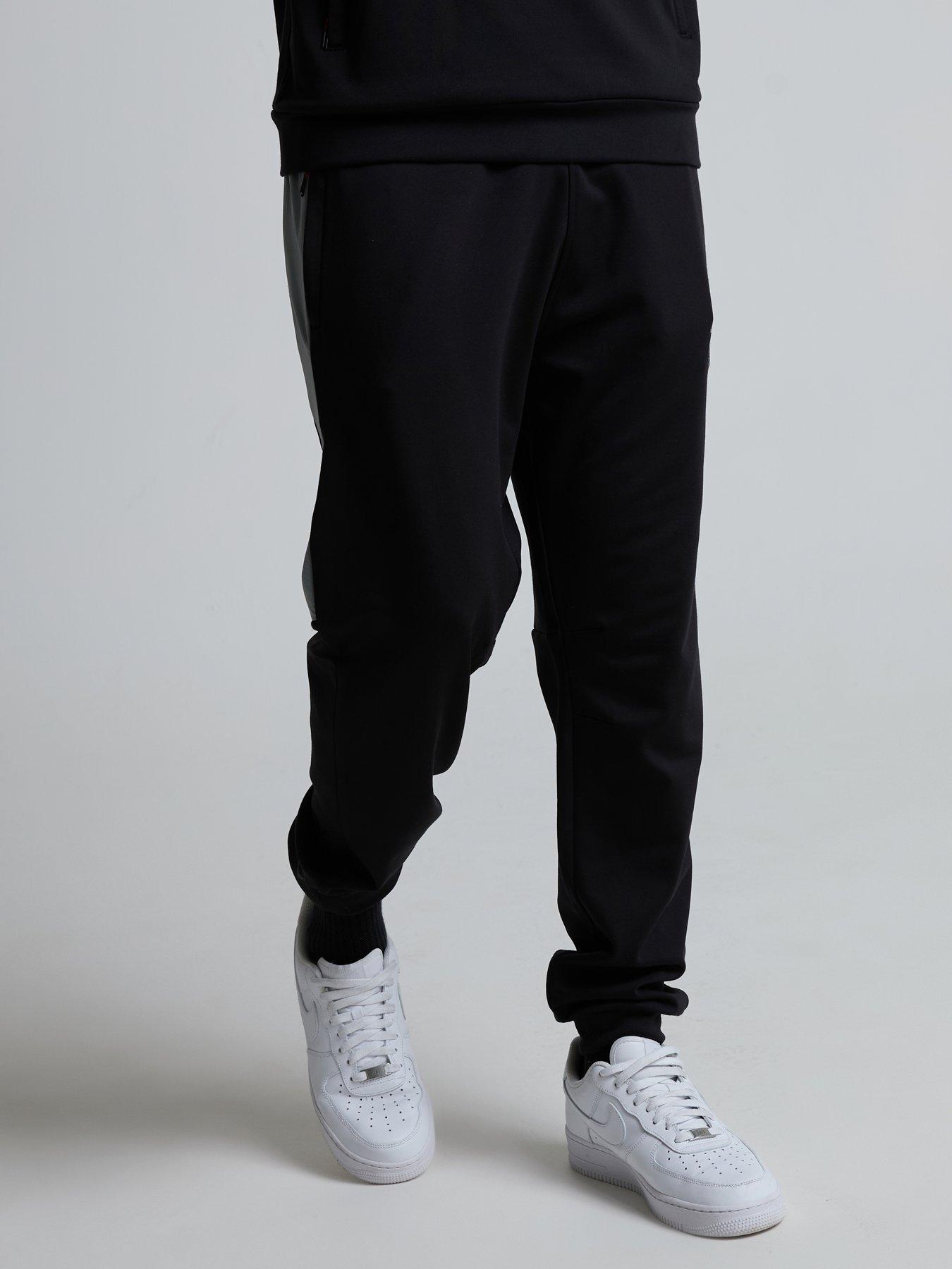 Image 4 of 5 of Zavetti Canada Viarello Cuffed Poly Fleece Joggers - Black